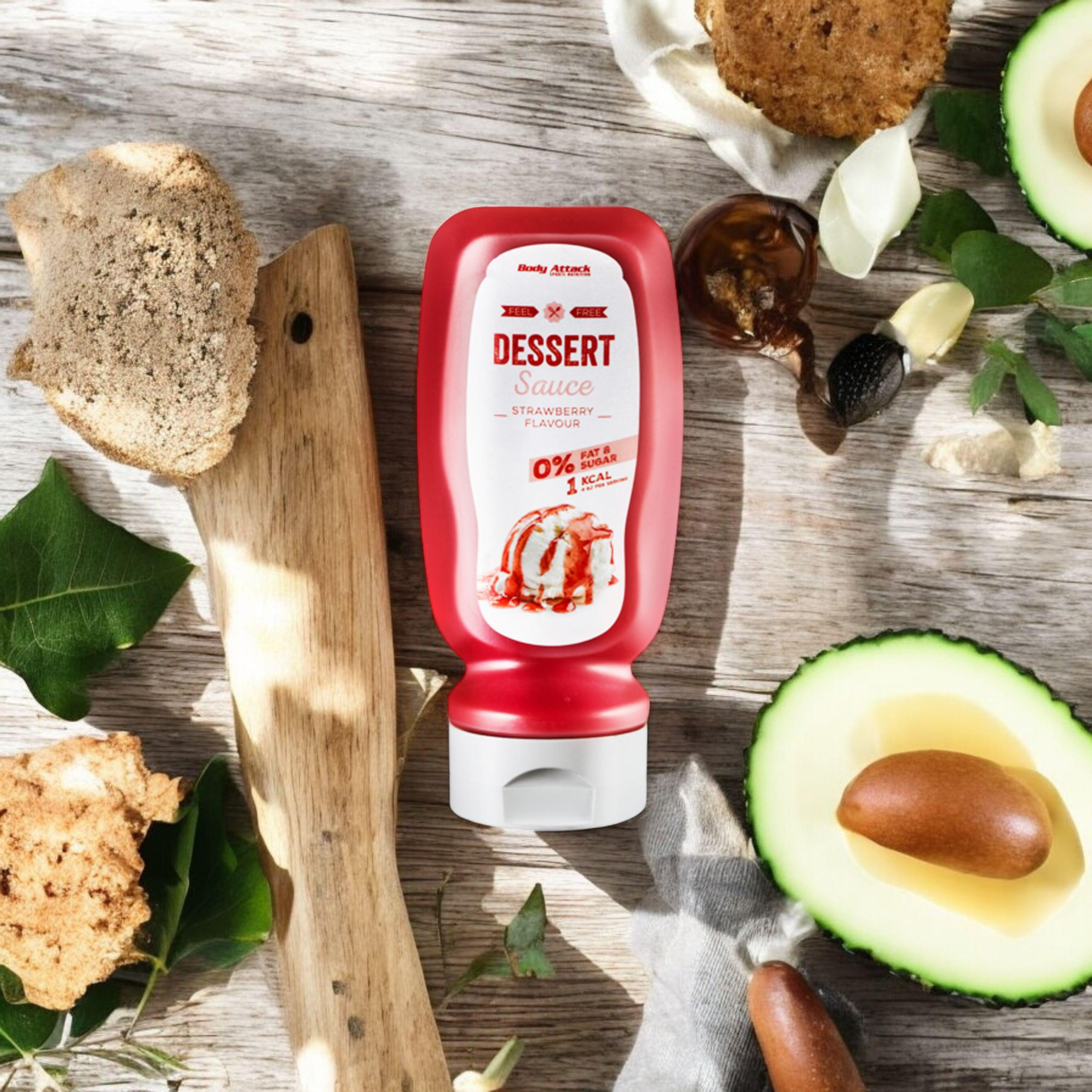 BODY ATTACK Dessert Sauce Erdbeer Geschmack - 320ml