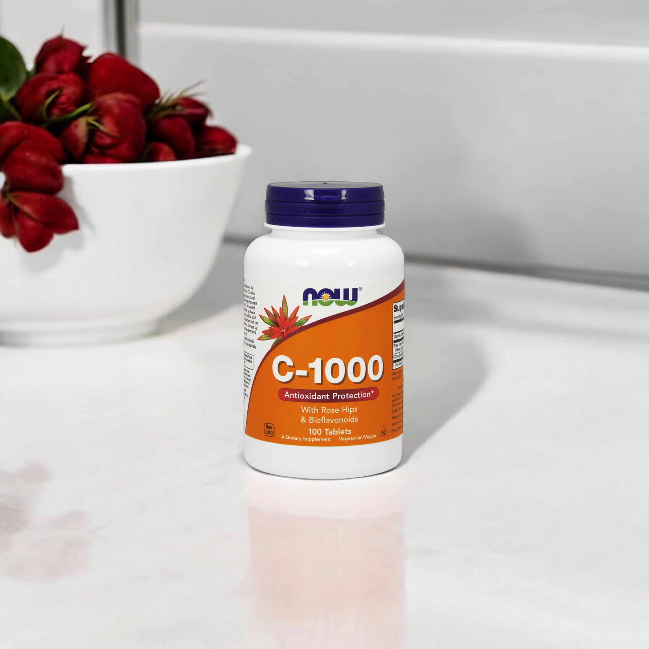 NOW Vitamin C-1000 mit Rose Hips & Bioflavonoids - 100tabs