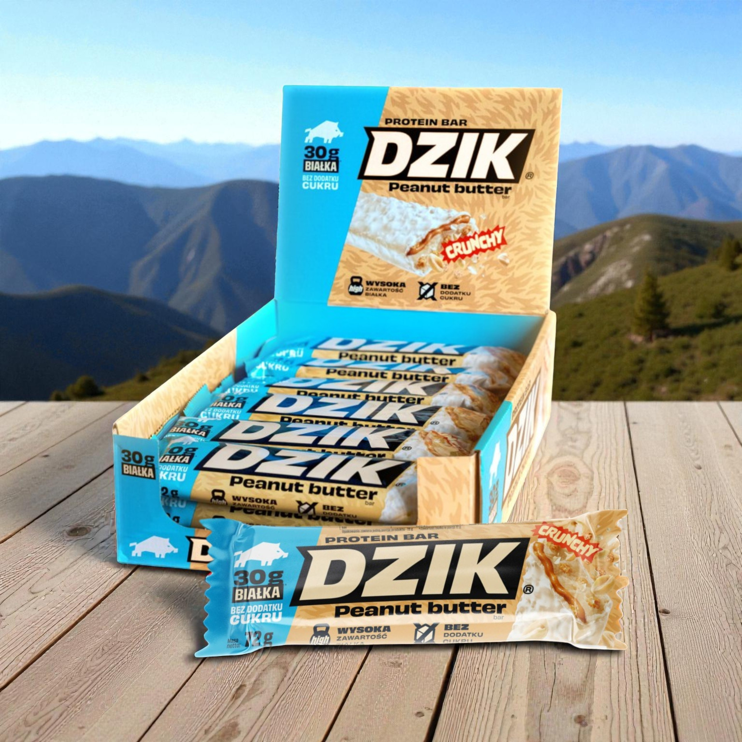 DZIK - Protein Bar Crunchy - 24x 70g  pol_pl_DZIK-Protein-Bar-Crunchy-24x-70g-43141_2