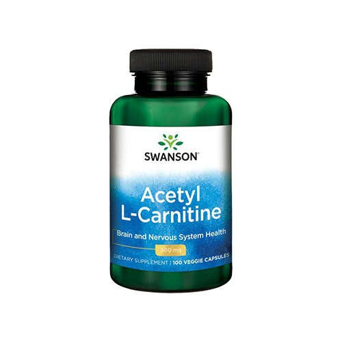 SWANSON Acetyl L-Carnitine 500mg - 100vcaps. - Acetyl L-Carnitin