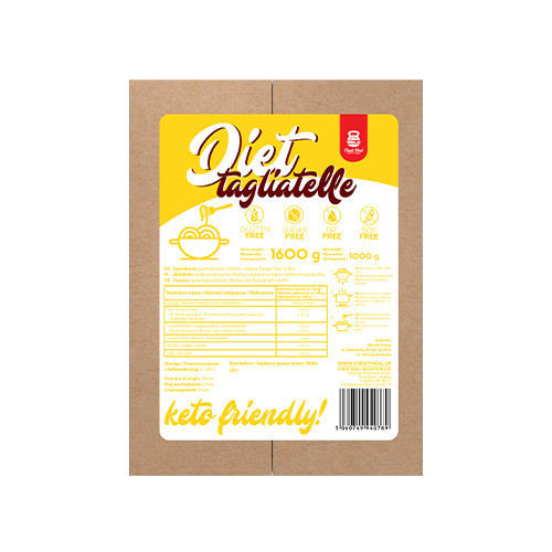 Cheat Meal Nutrition Diet Tagliatelle - 1600g (1000g netto) - Konjac-Nudeln