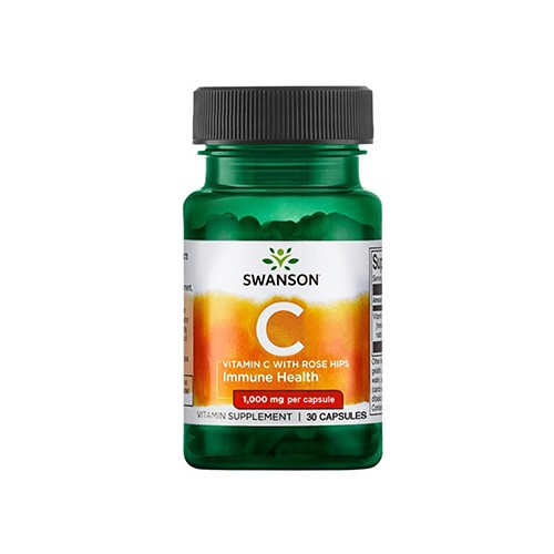 SWANSON Vitamin C 1000mg mit Hagebutten - 30caps