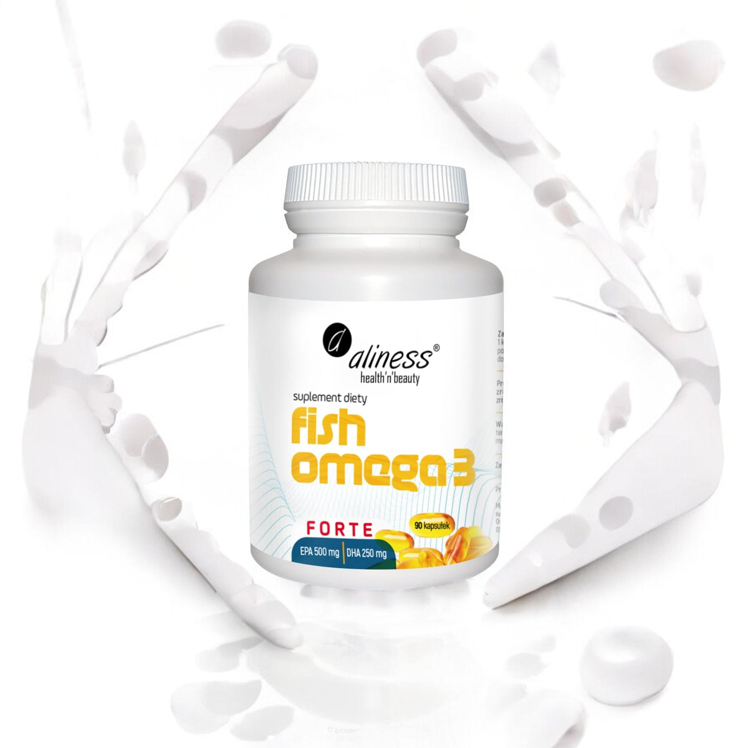 ALINESS - Fisch Omega 3 Forte EPA 500mg DHA 250mg - 60 Kapseln