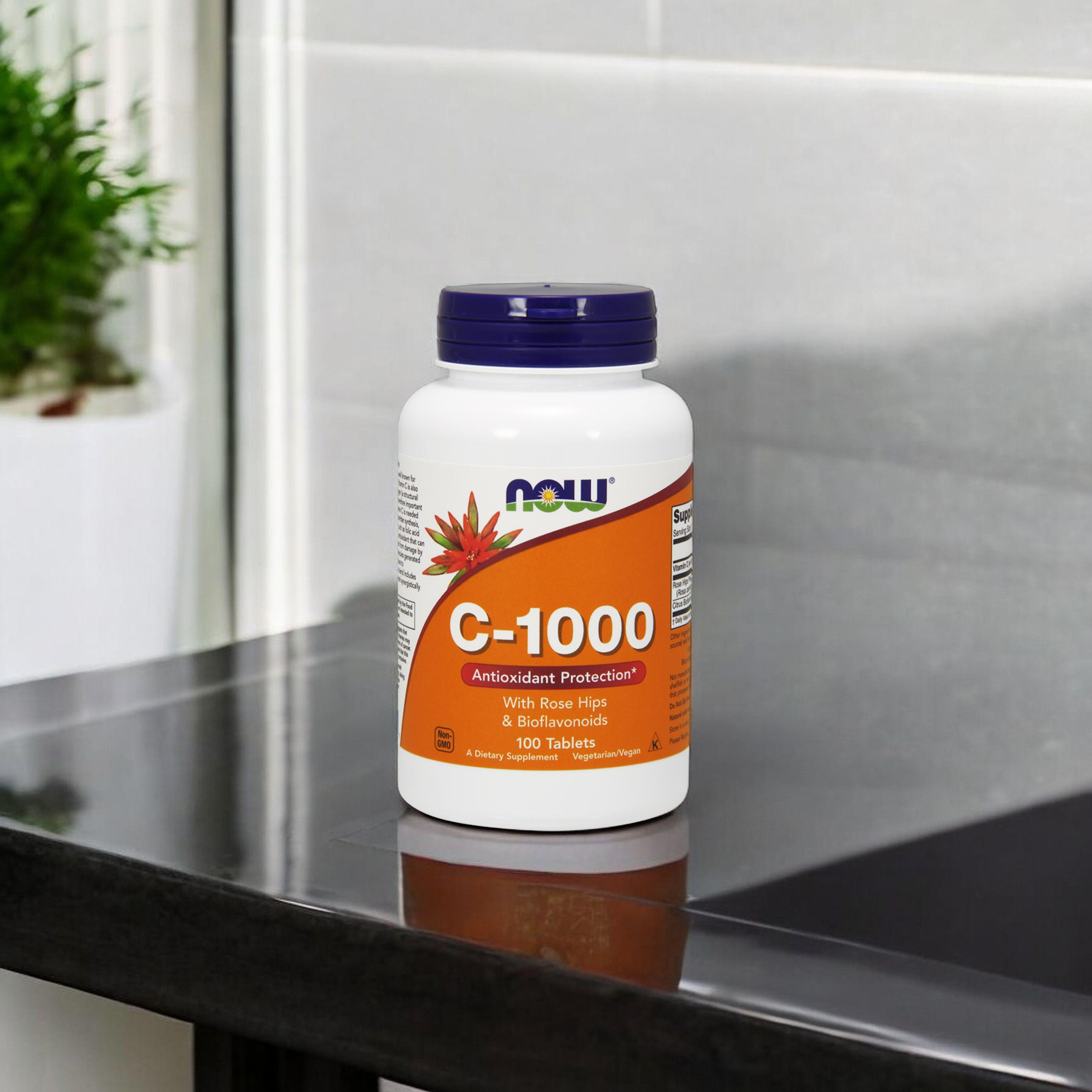 NOW Vitamin C-1000 mit Rose Hips & Bioflavonoids - 100tabs