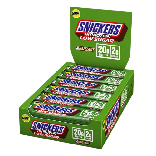 Mars - Snickers HI Protein Zuckerreduzierter Riegel - 57g x12 - Haselnuss