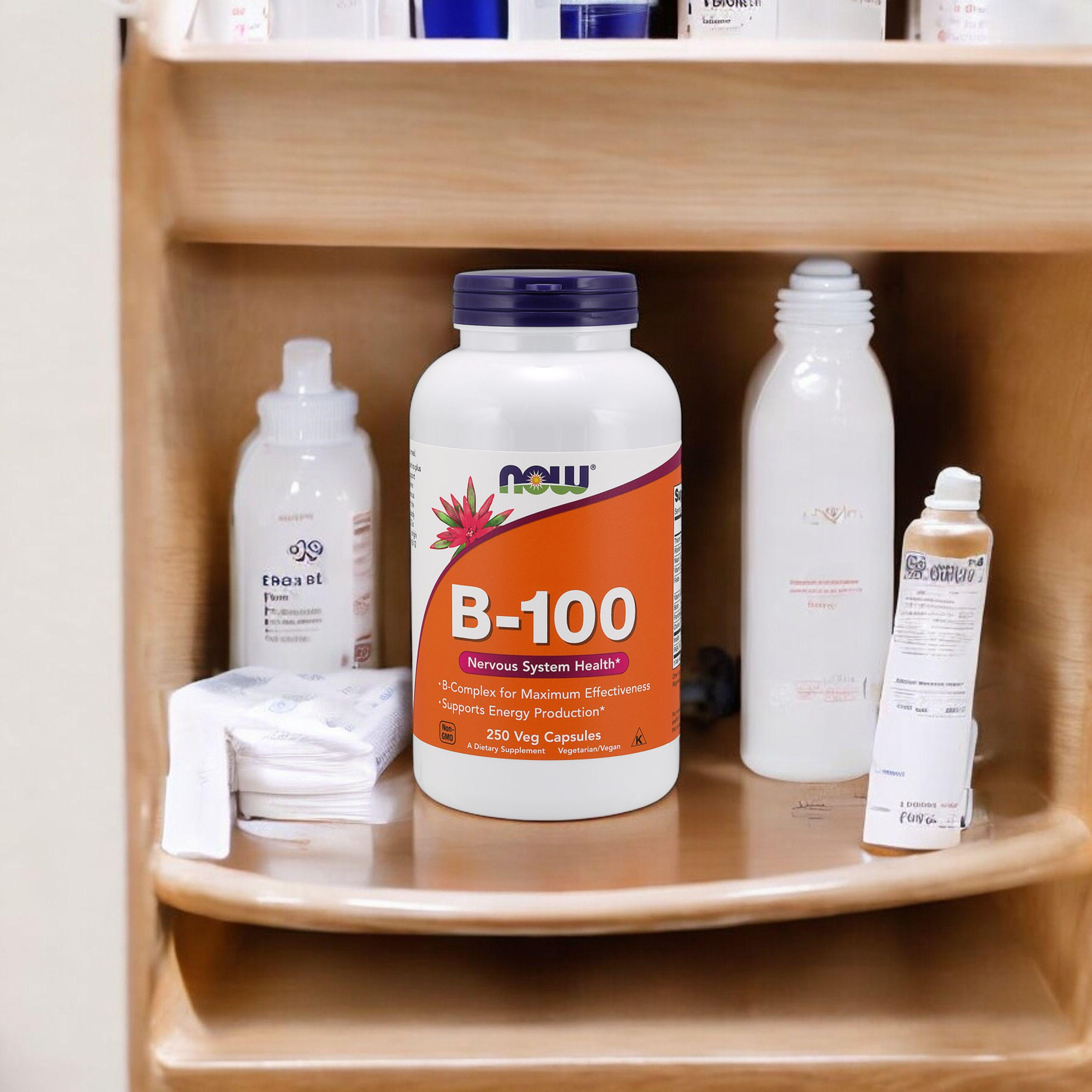 NOW Vitamin B-100 - 250vcaps - Vitamin B