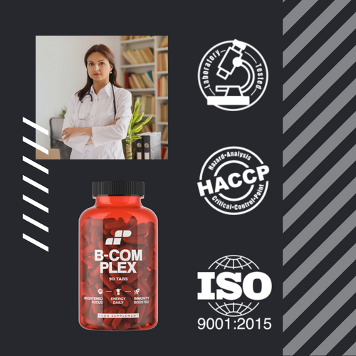 MP NUTRITION Vitamin B-Complex - 90tabs - B-Komplex Vitamine