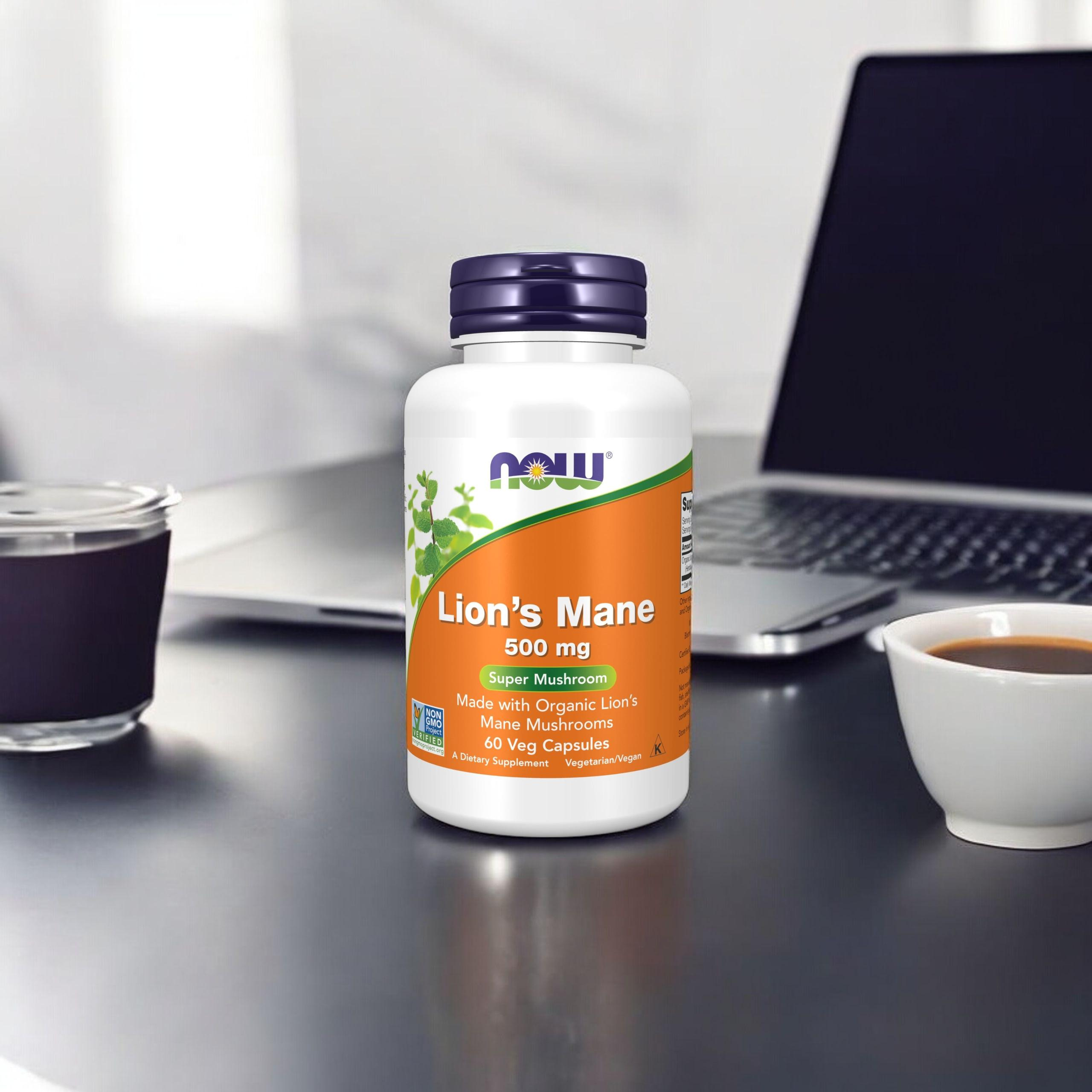 NOW - Löwenmähnen-Pilz 500mg - 60 Kapseln