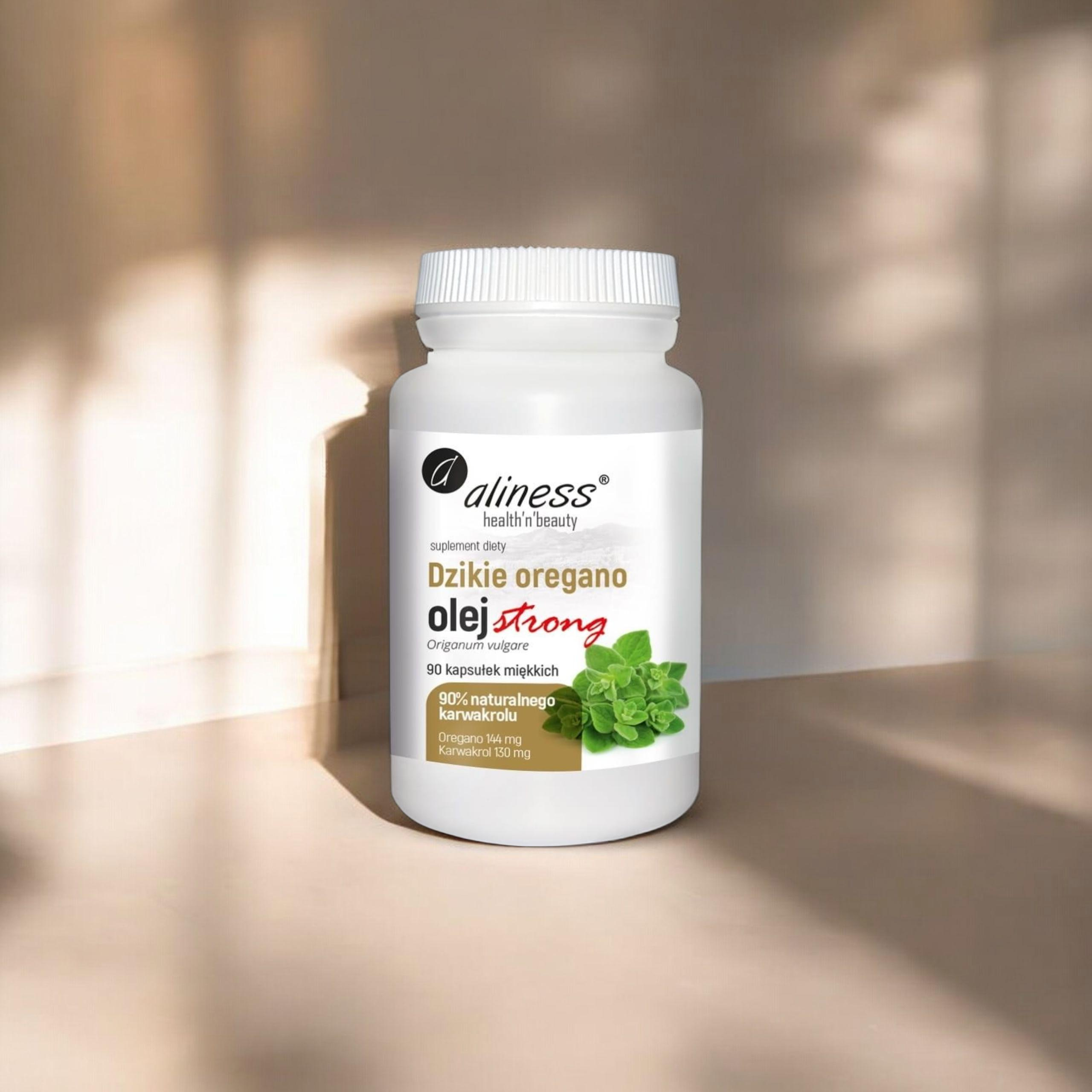 ALINESS - Oregano Öl Strong 100% Natürlich - 90vcaps.