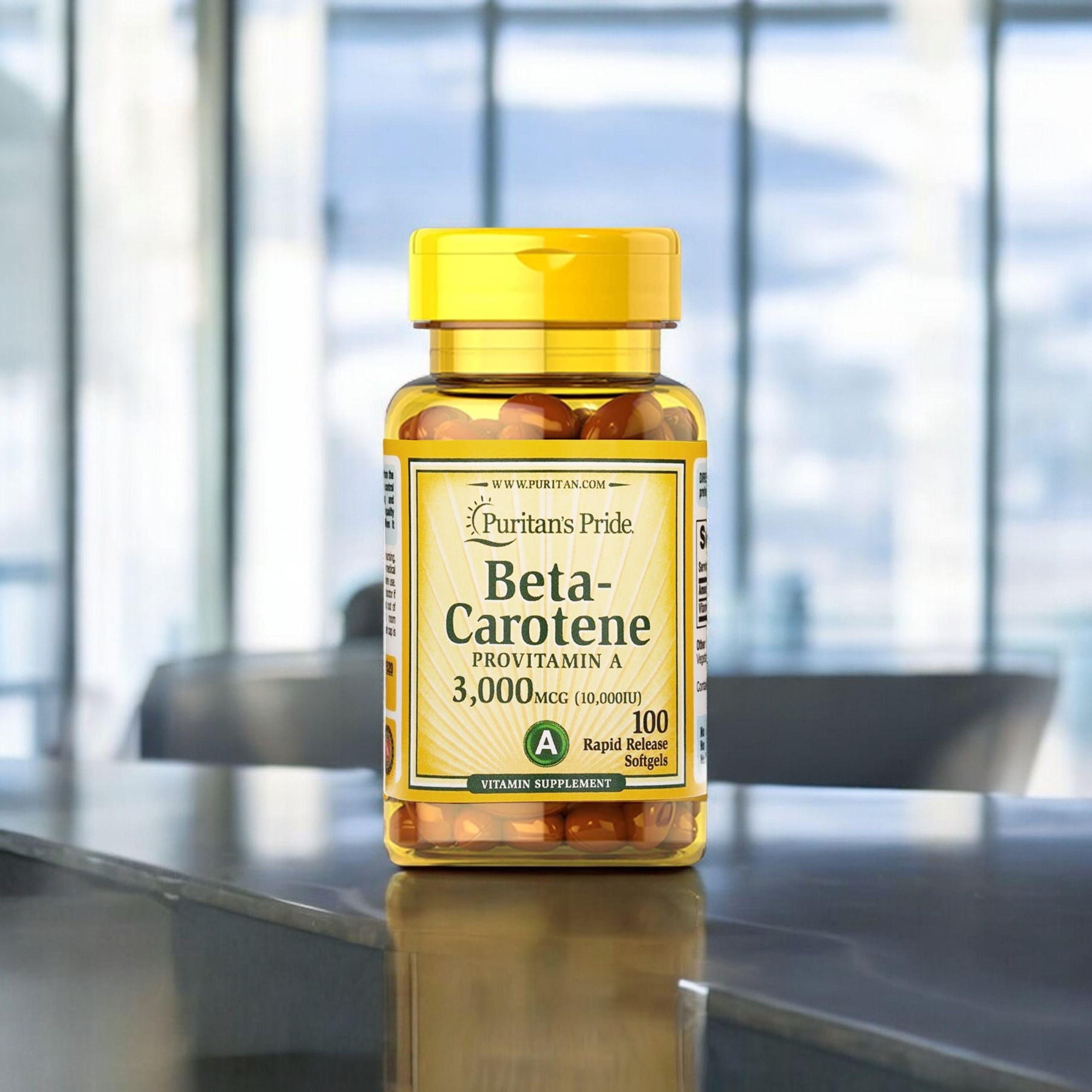 Puritan's Pride Beta - Carotene 10000IE - 100weiche Kapseln