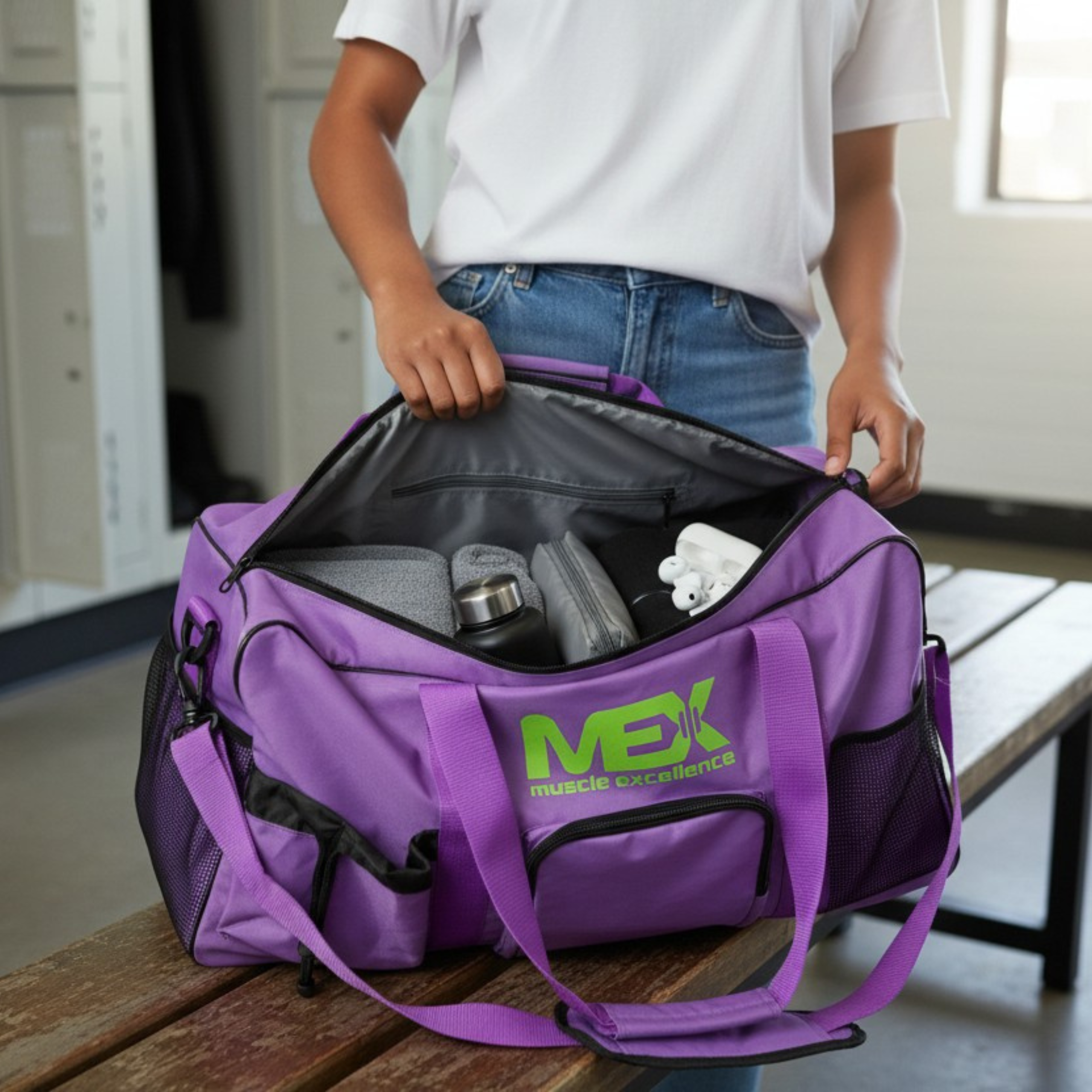 MEX NUTRITION - GymFit Sporttasche - Violett