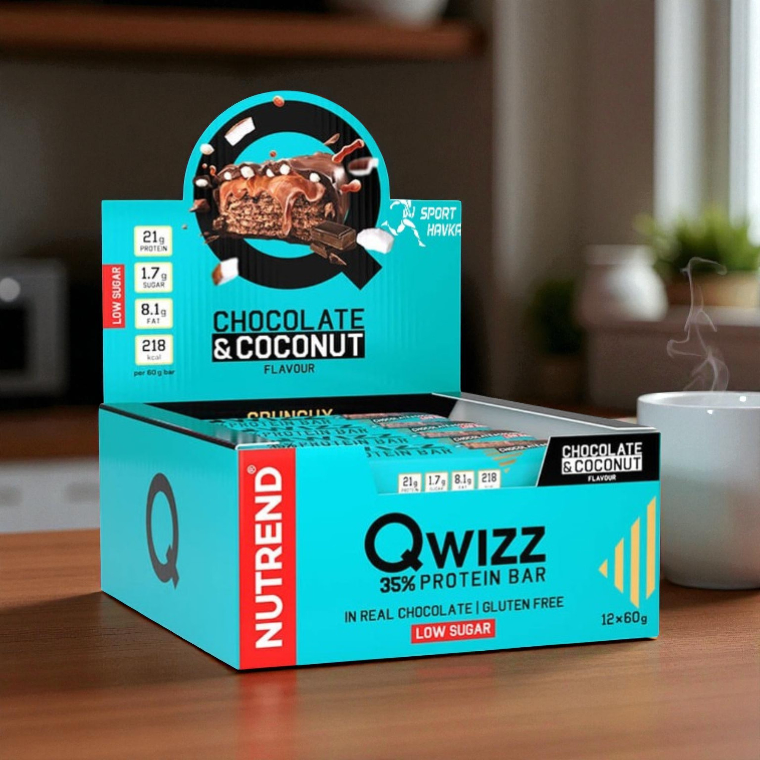 NUTREND - Riegel QWIZZ Protein Bar - 24x 60g 