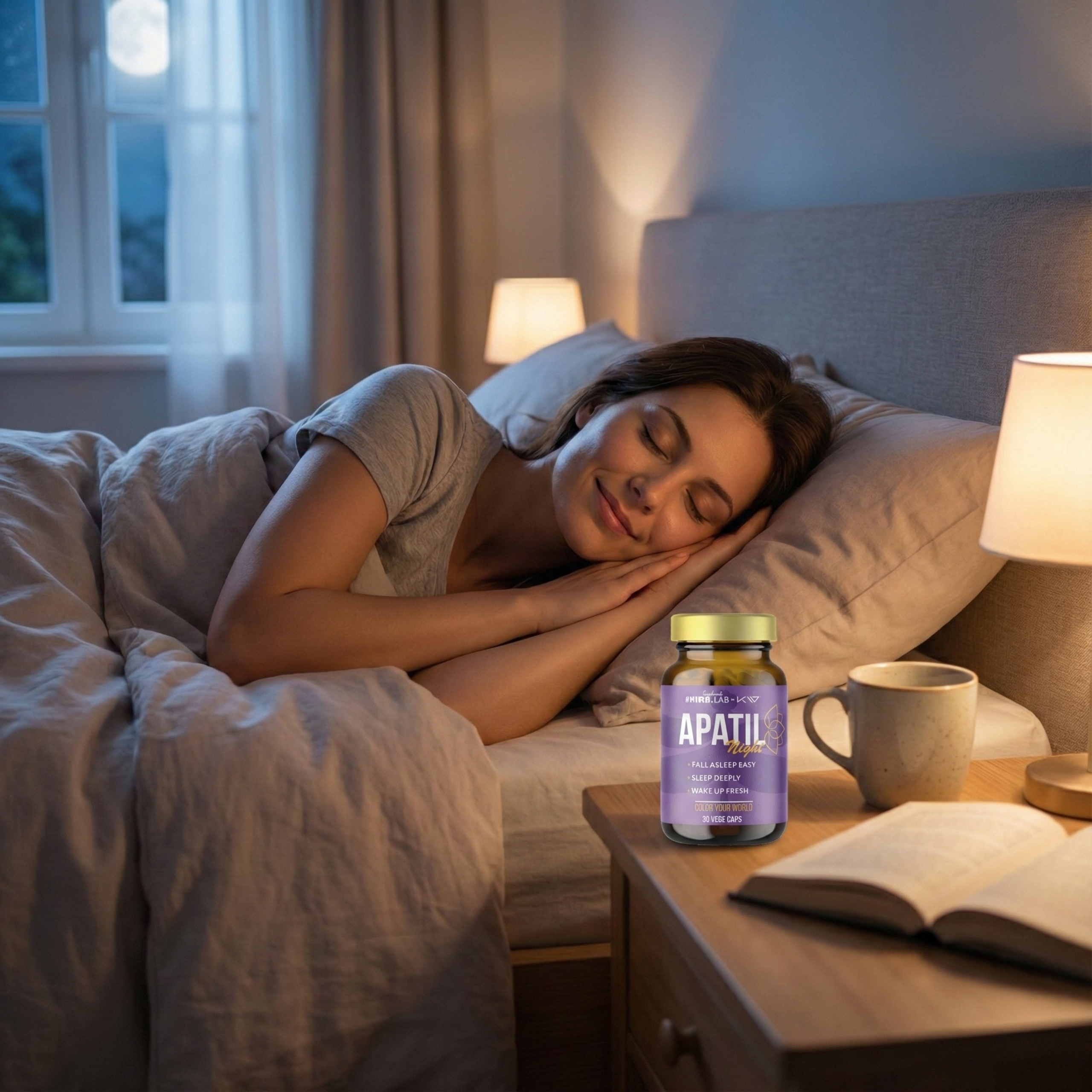 Hiro.Lab x Kamila Wybrańczyk - Apatil Night - Schlafsupplement