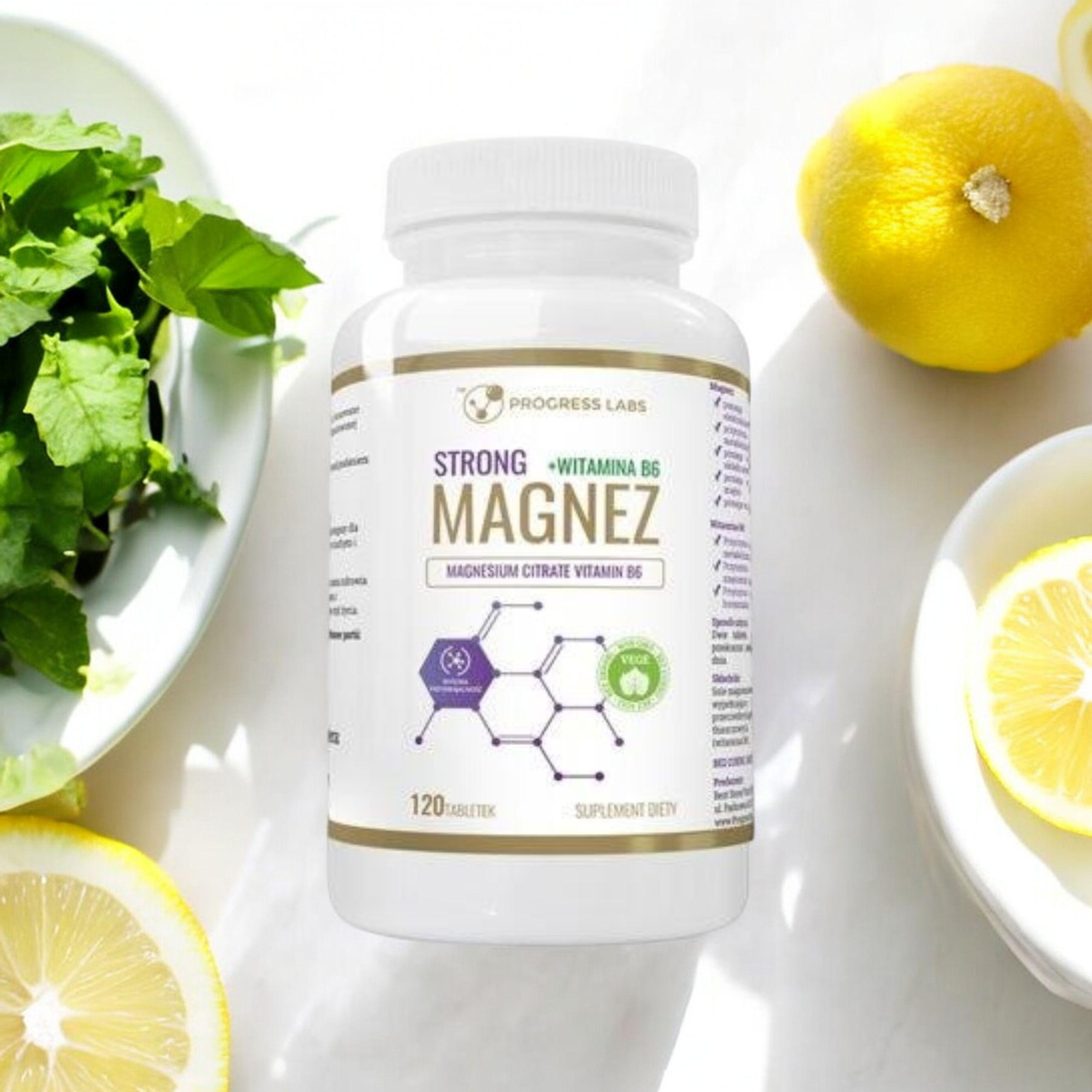 PROGRESS LABS - Magnesium Strong + Vitamin B6 350mg - 120 Tabletten.