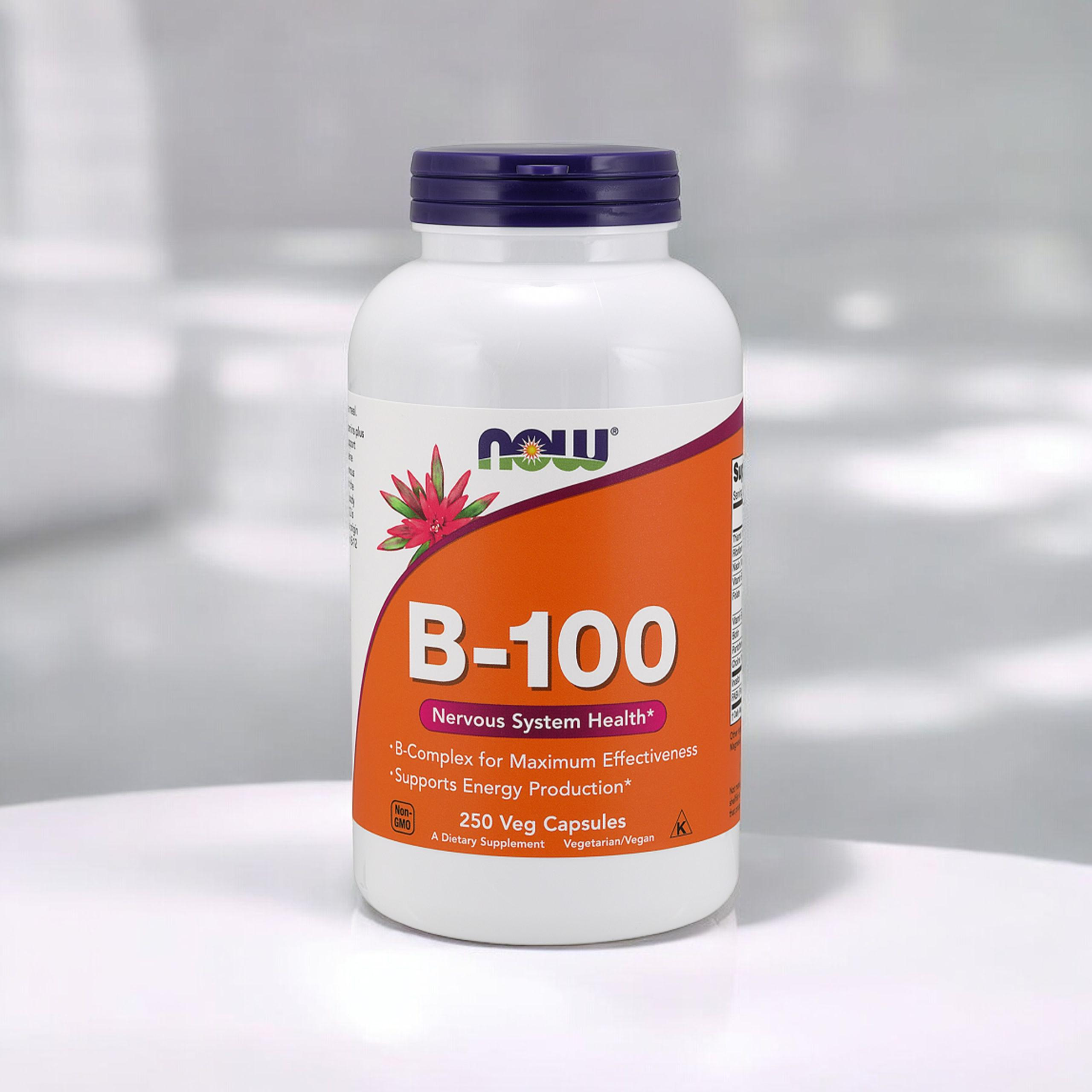 NOW Vitamin B-100 - 250vcaps - Vitamin B