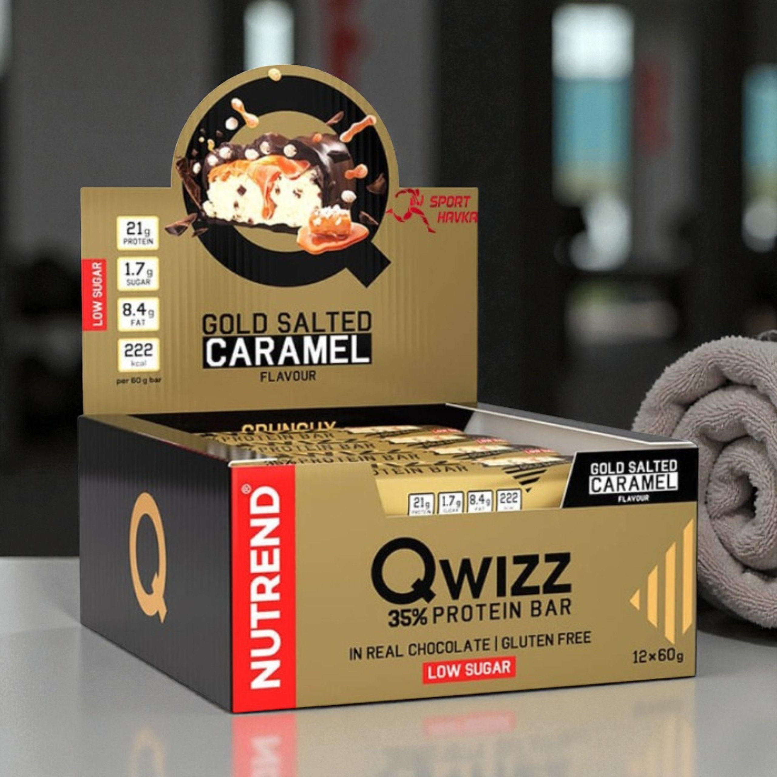 NUTREND - Riegel QWIZZ Protein Bar - 24x 60g