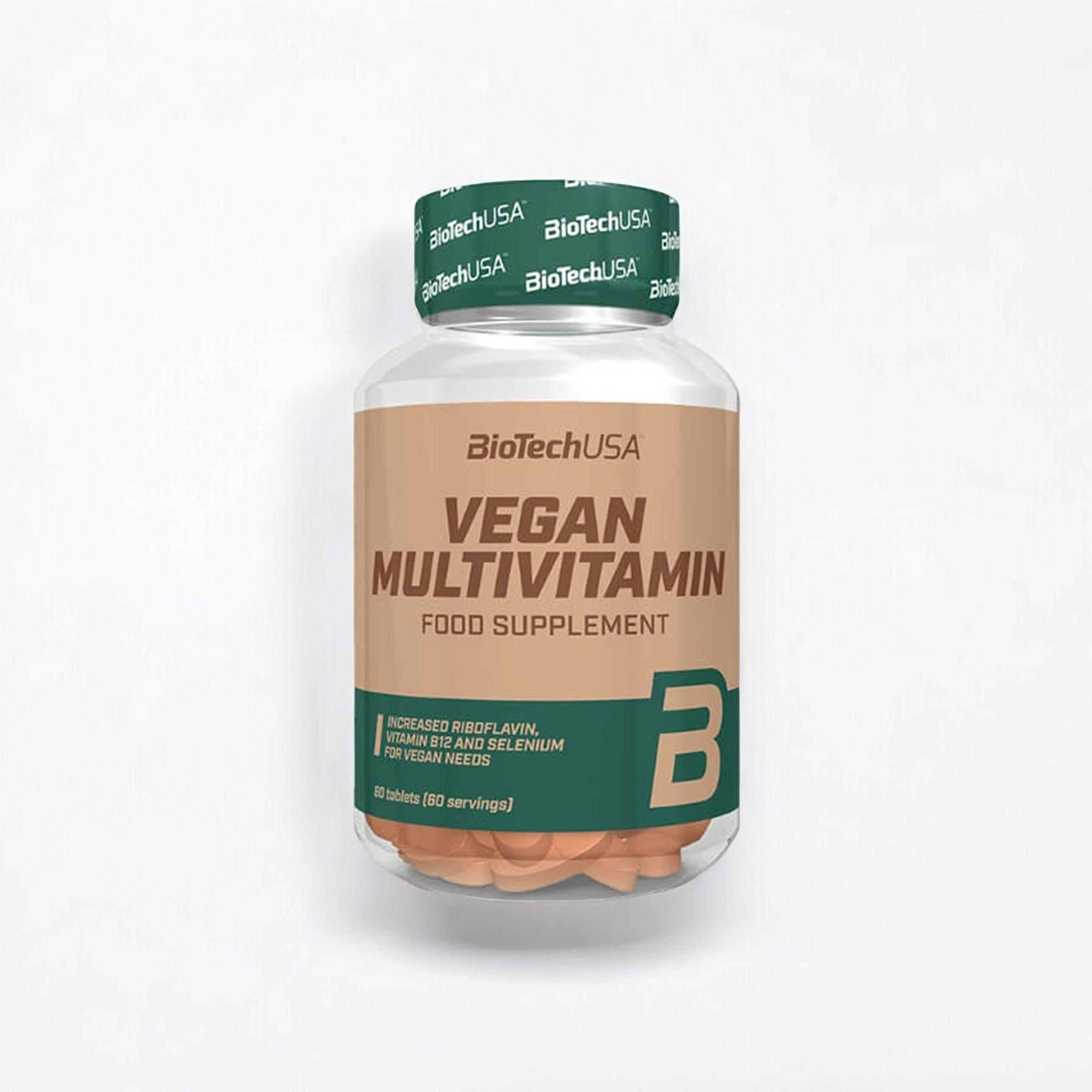 BioTech USA Vegan Multivitamin - 60tabs. - Multivitamin für Veganer