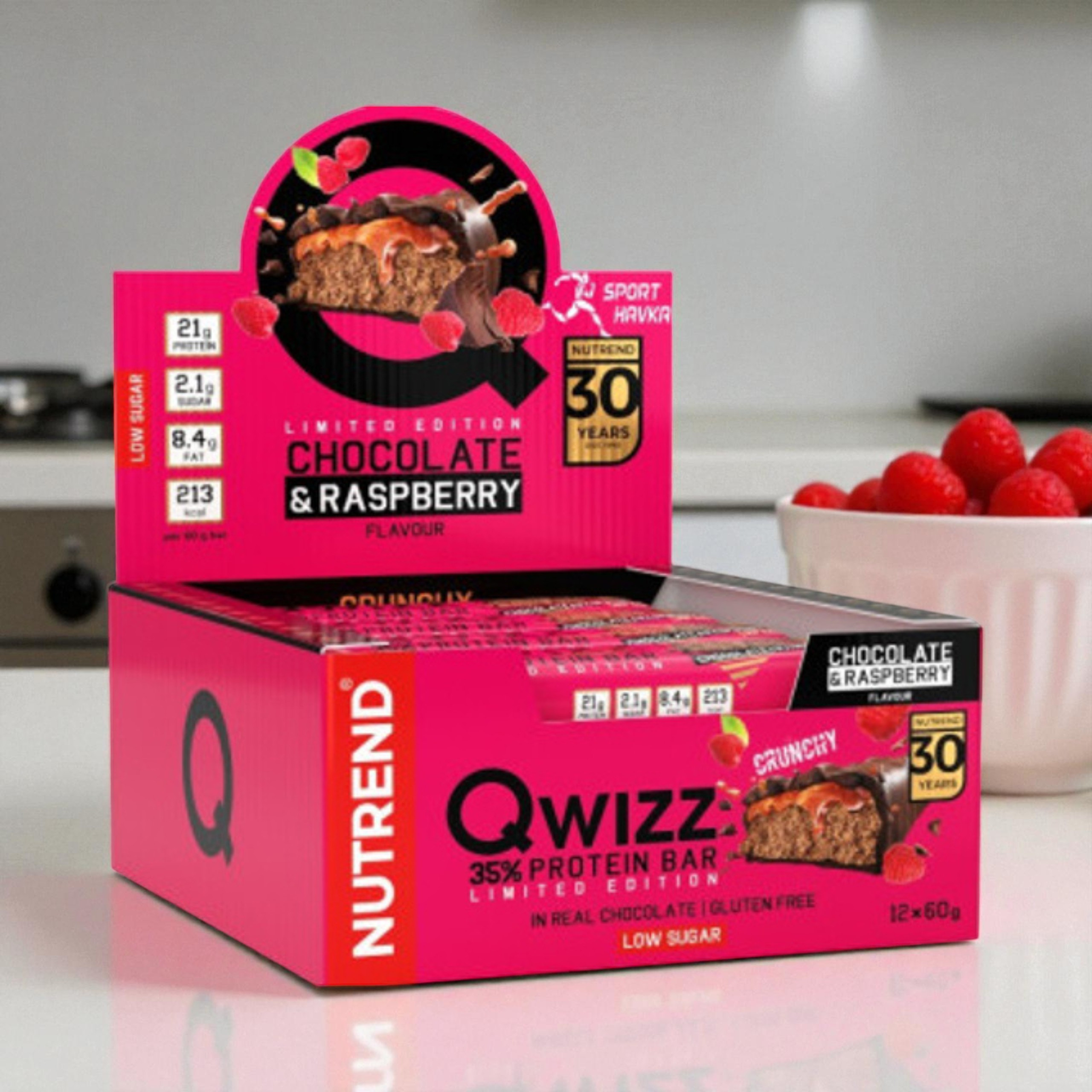 NUTREND - Riegel QWIZZ Protein Bar - 24x  60g 
