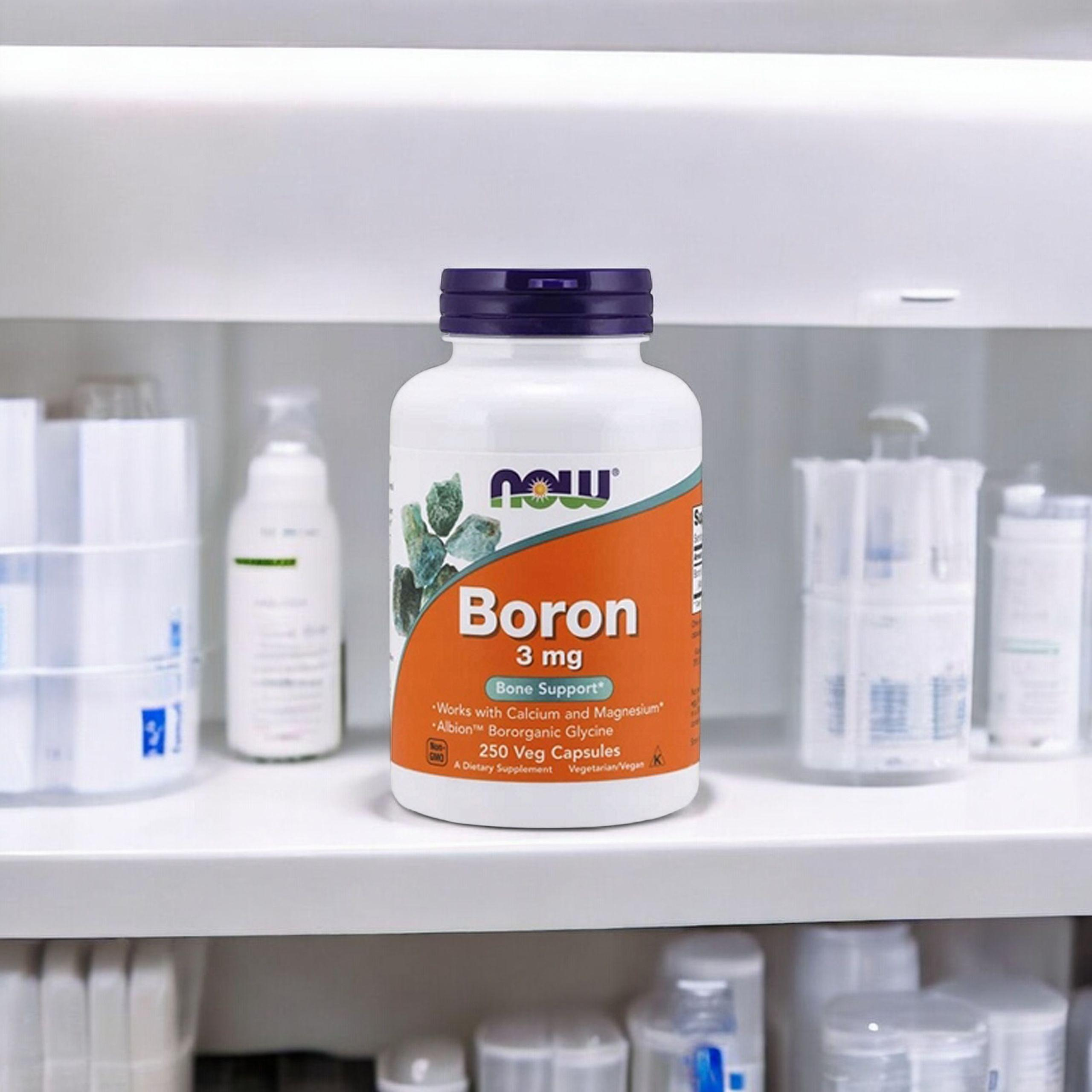 NOW Boron 3mg - 250vcaps.