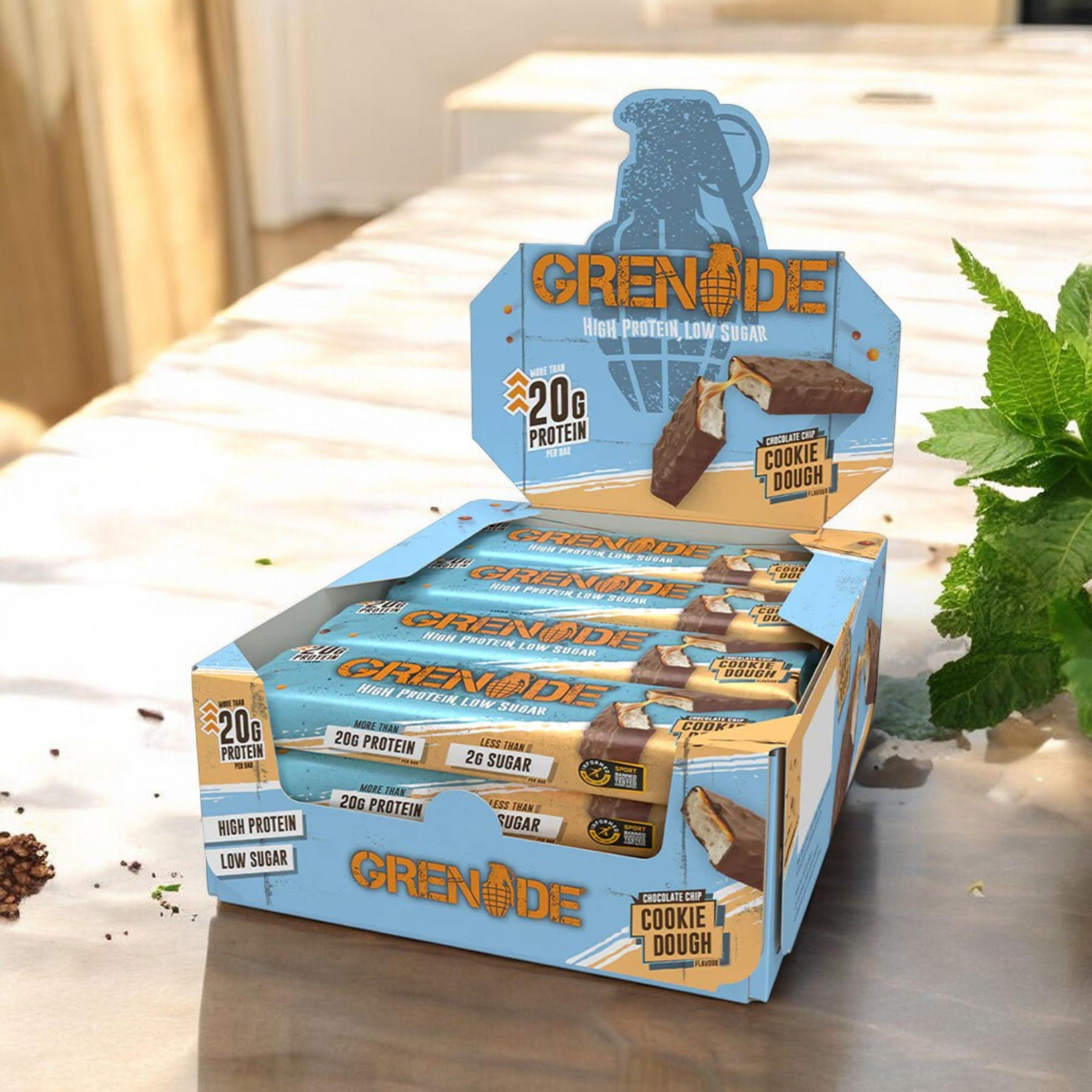 GRENADE - Proteinriegel - 60g x12 - Chocolate Chip Cookie Dough