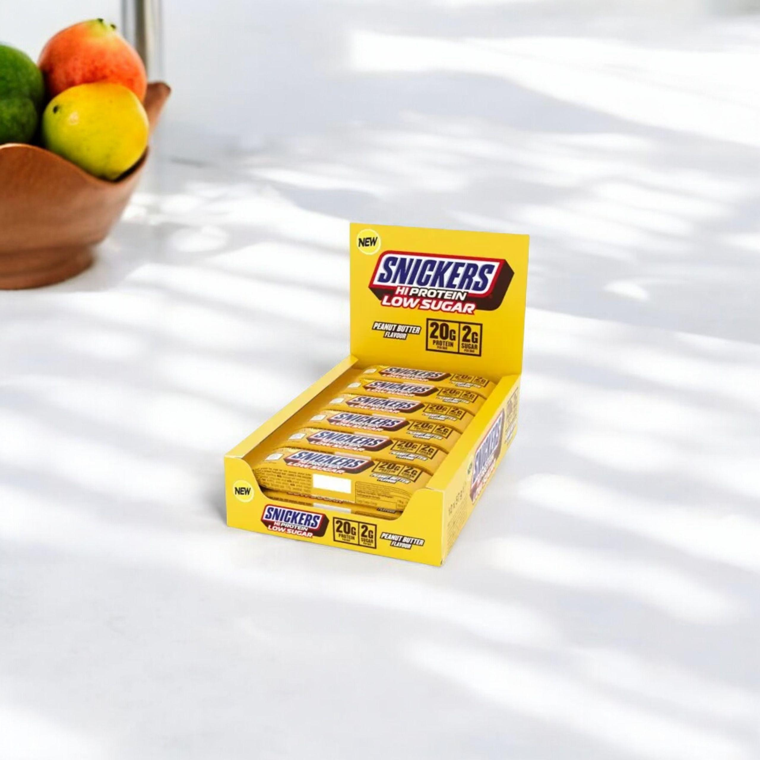 Mars - HI Protein 57g Proteinriegel mit wenig Zucker - Salzkaramell - 12 Riegel