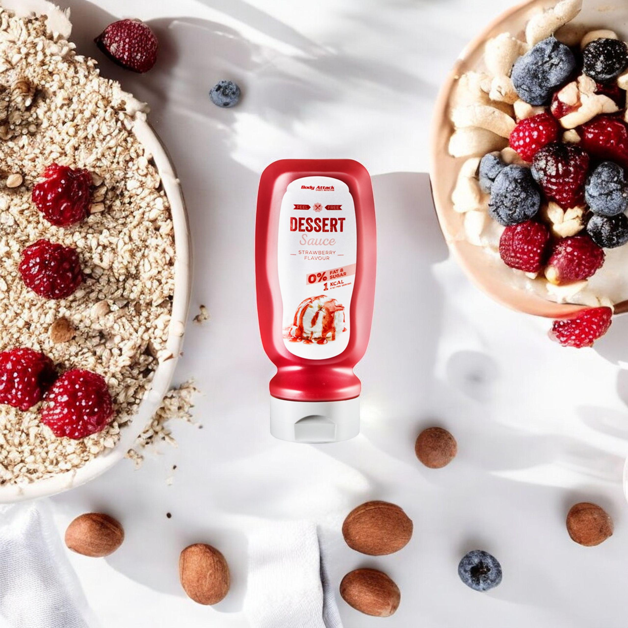 BODY ATTACK Dessert Sauce Erdbeer Geschmack - 320ml