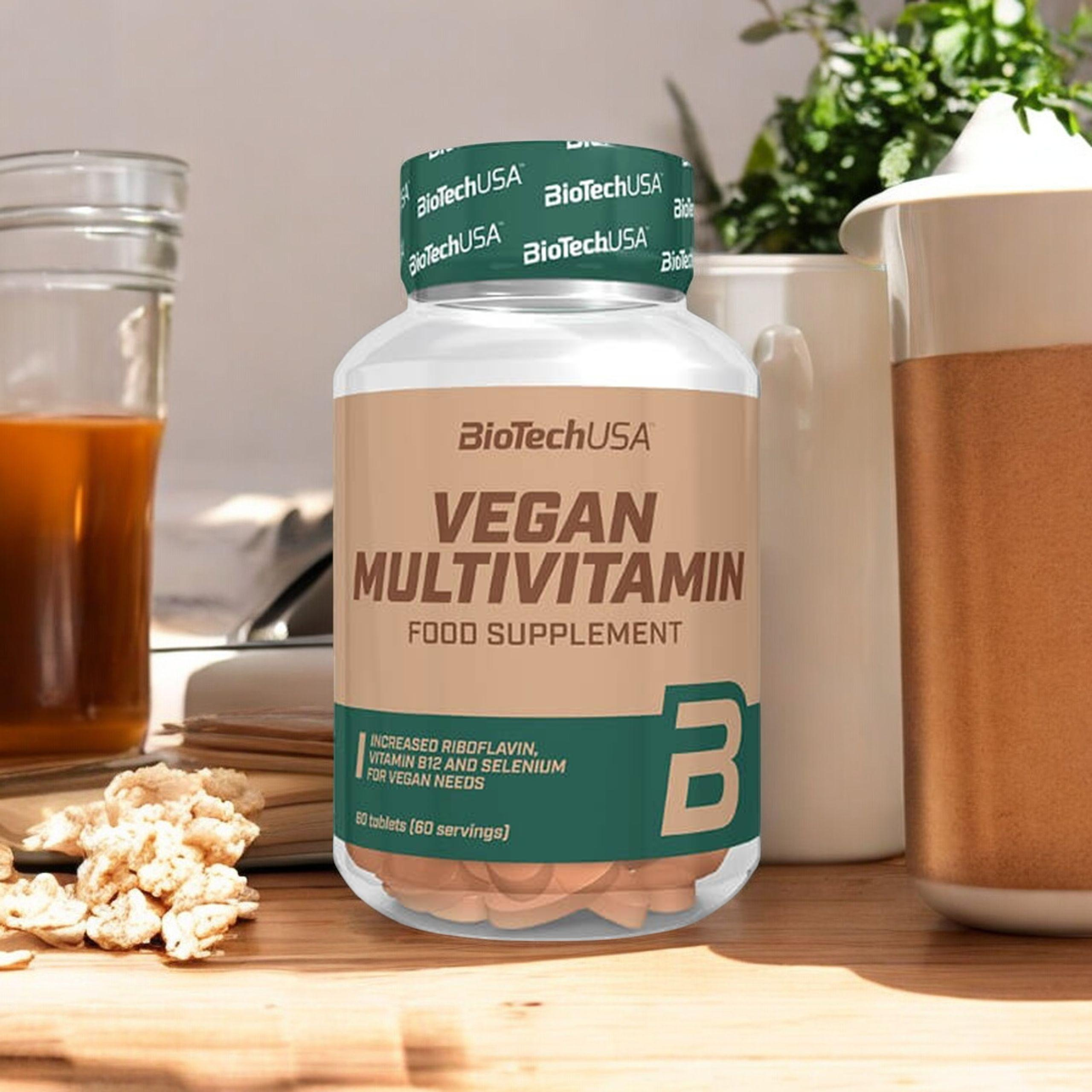 BioTech USA Vegan Multivitamin - 60tabs. - Multivitamin für Veganer