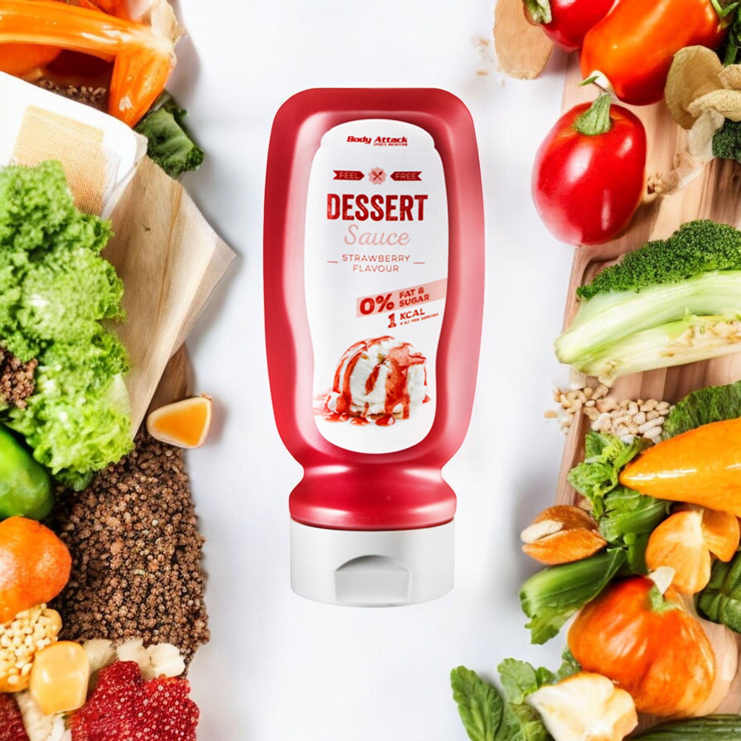 BODY ATTACK Dessert Sauce Erdbeer Geschmack - 320ml