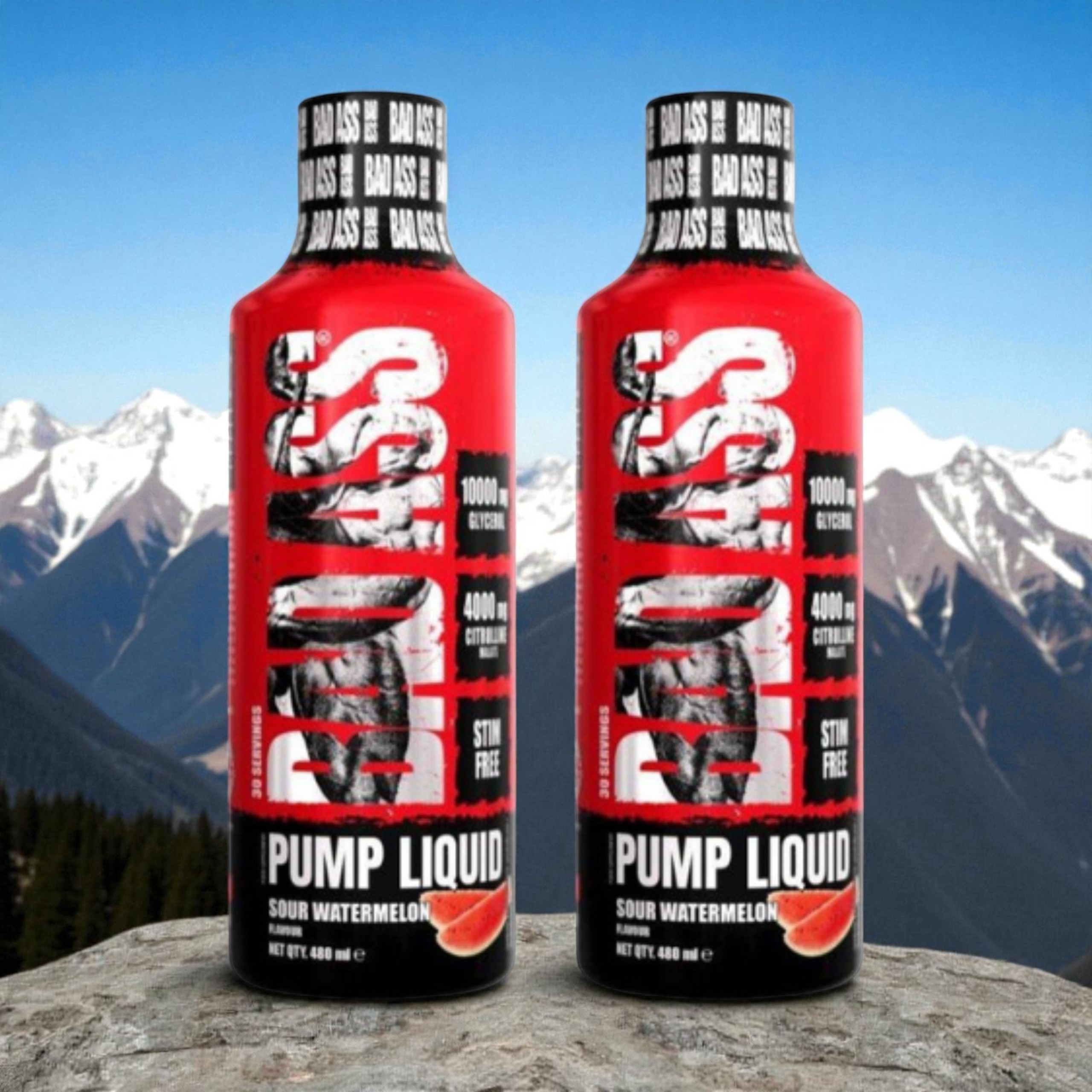 BAD ASS - Bad Ass Pump Liquid - 2x 480ml - Sour Watermelon - AUSVERKAUF - 31-03