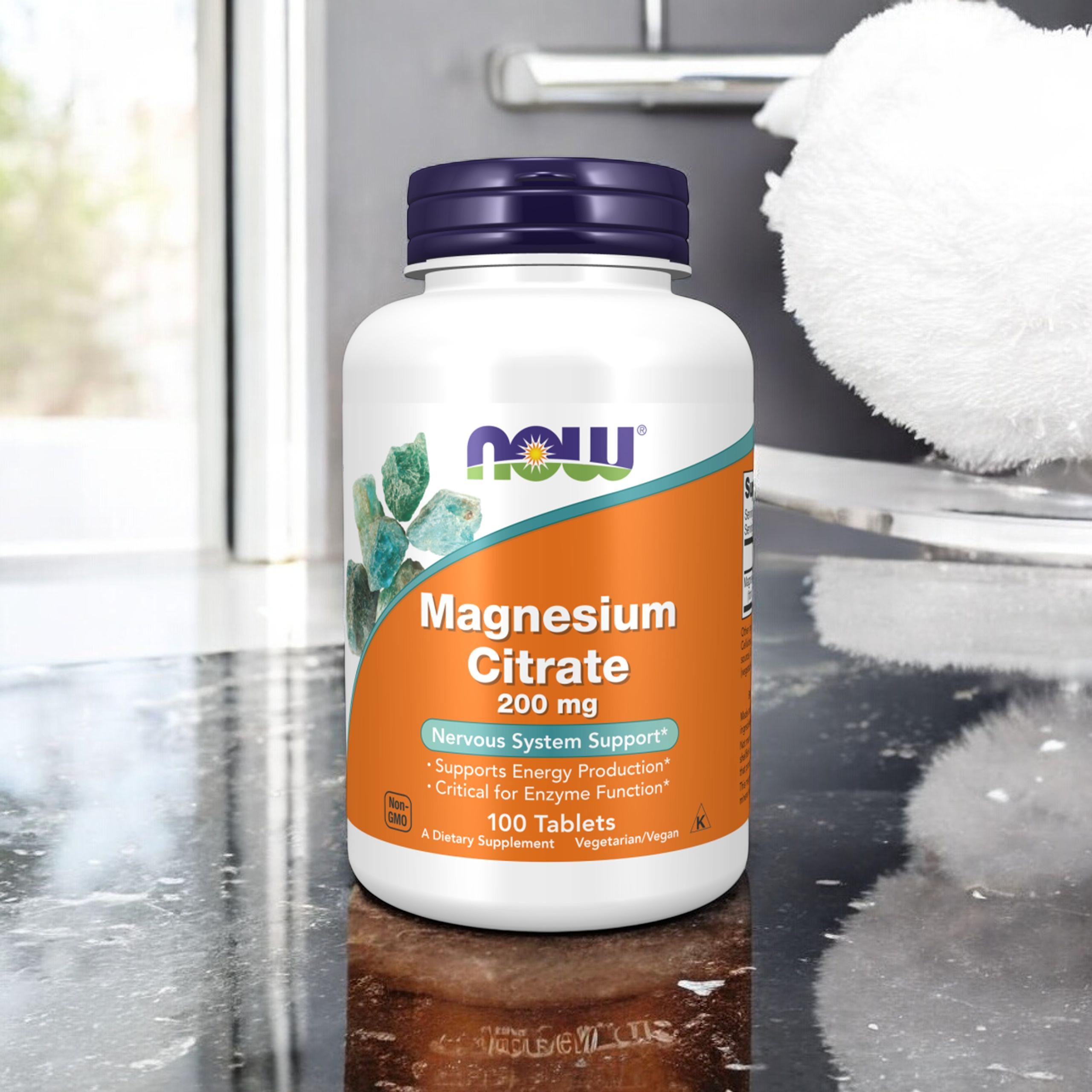 NOW Magnesium Citrate 200mg - 100tabs