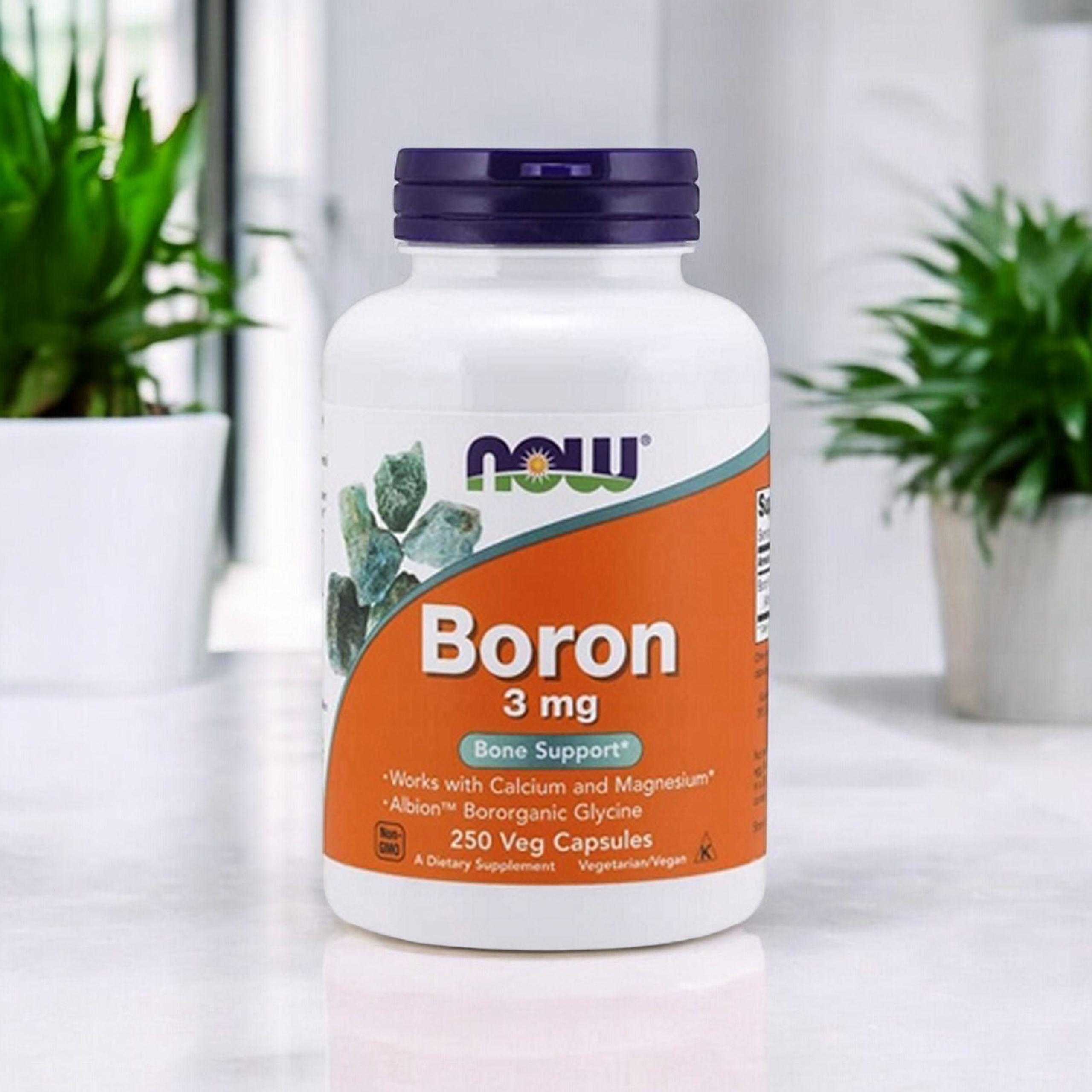 NOW Boron 3mg - 250vcaps.