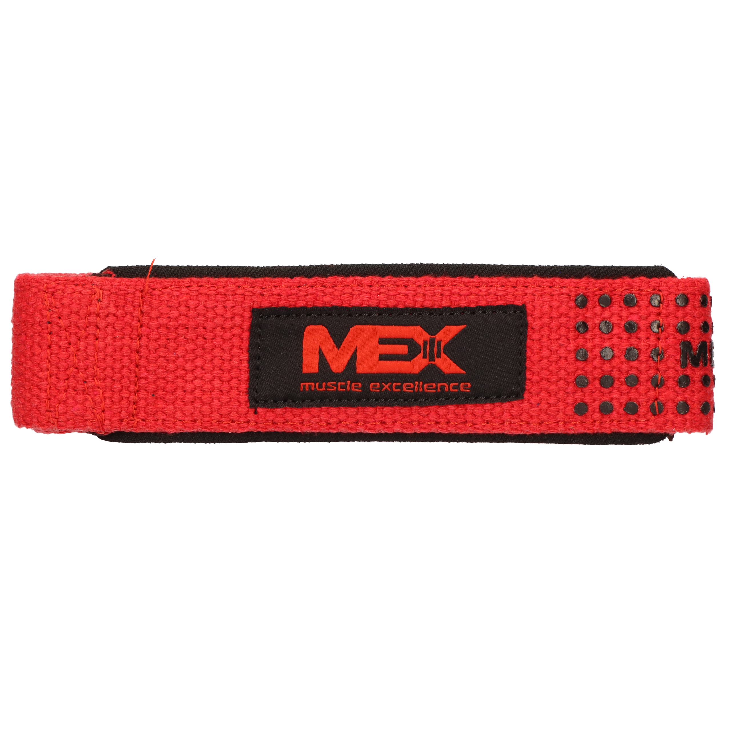 MEX NUTRITION - Zughilfen - Schwarz - Rot - 56cm - AUSVERKAUF