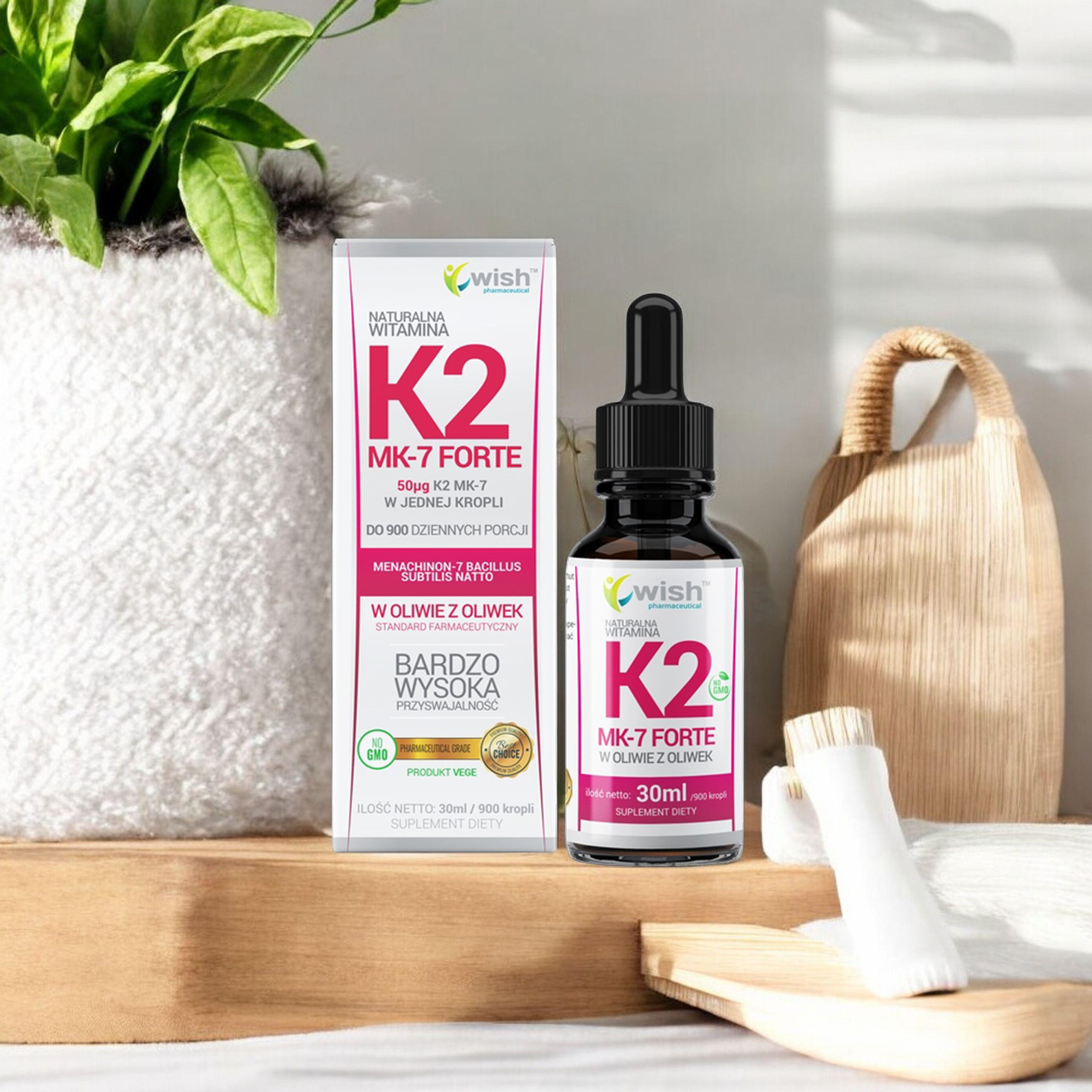 WISH Pharmaceutical Vitamin K2 Mk-7 Forte - 30ml