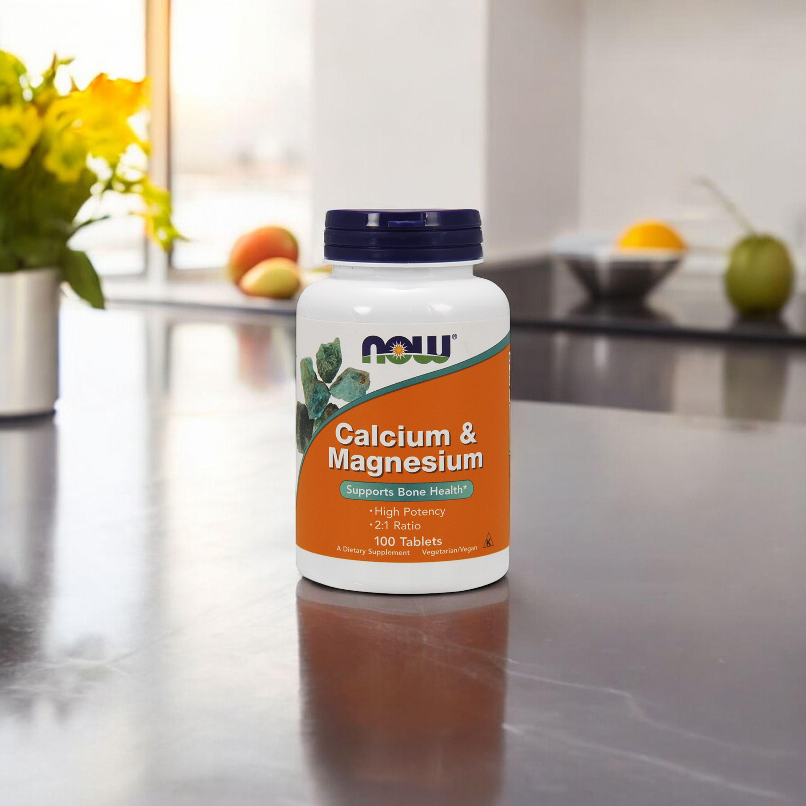 NOW Calcium and Magnesium - 100tabs