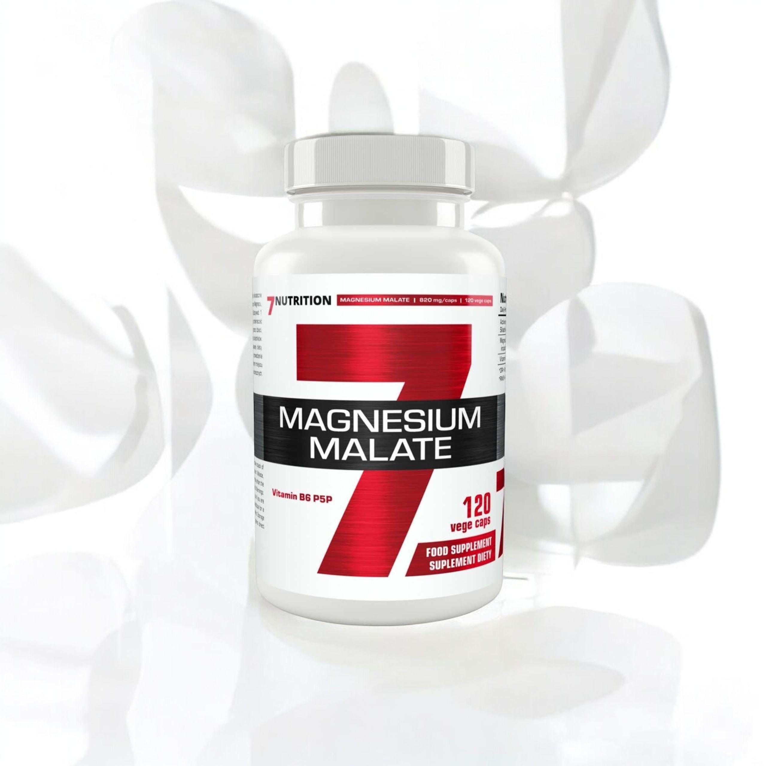 7 NUTRITION - Magnesiummalat - 120 pflanzliche Kapseln.