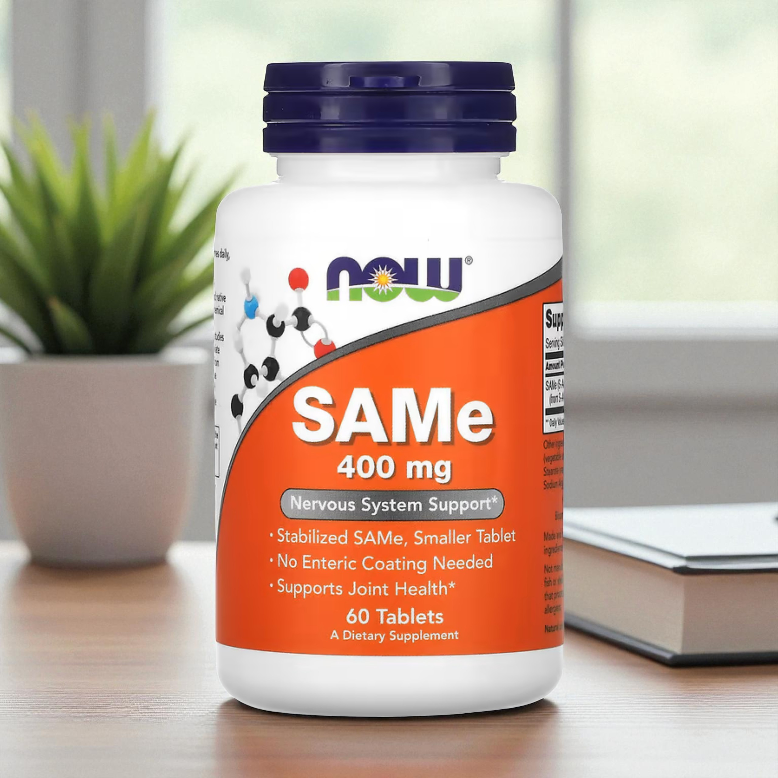 NOW - SAMe S-Adenosyl-L-Methionin - 400 mg - 60 Tabletten