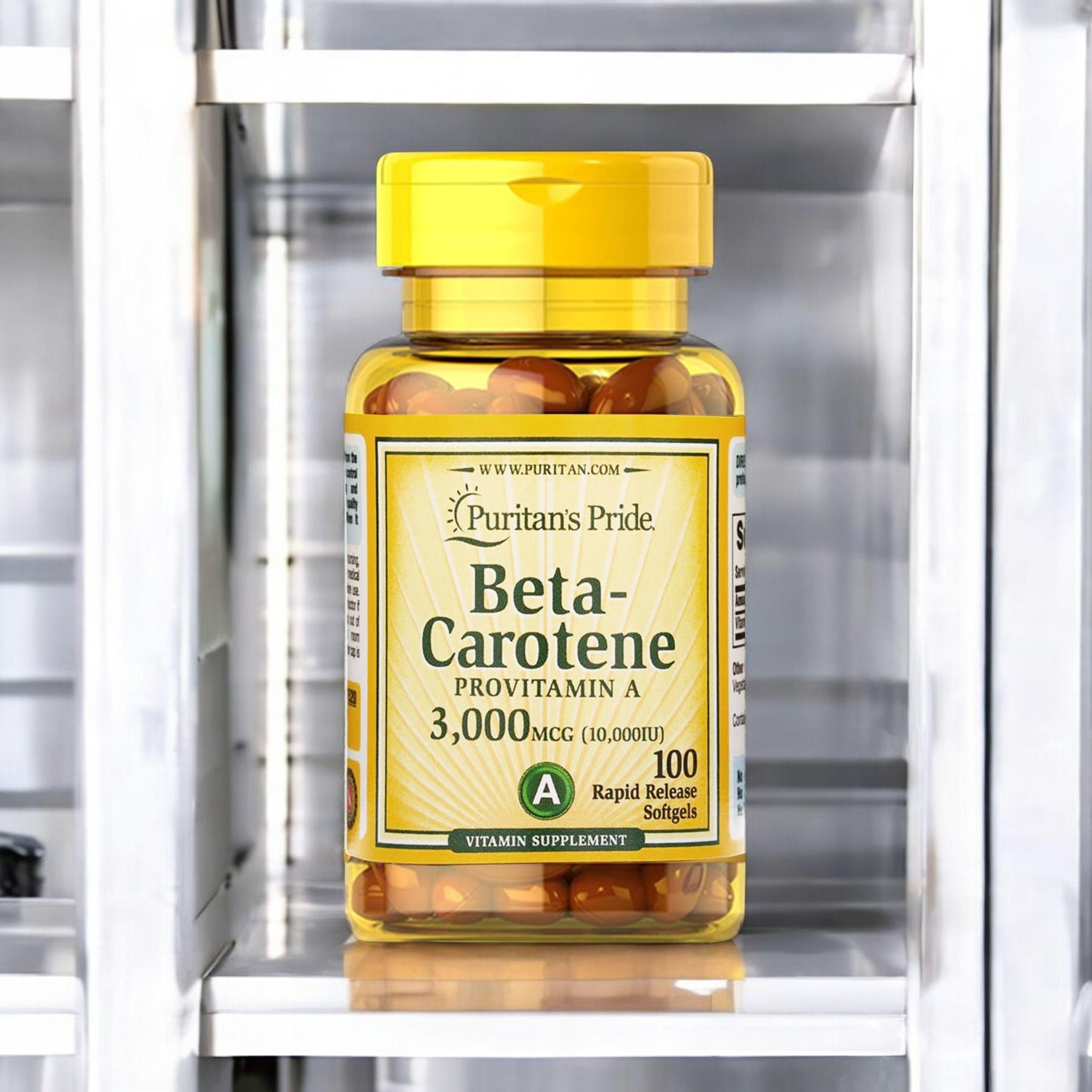 Puritan's Pride Beta - Carotene 10000IE - 100weiche Kapseln