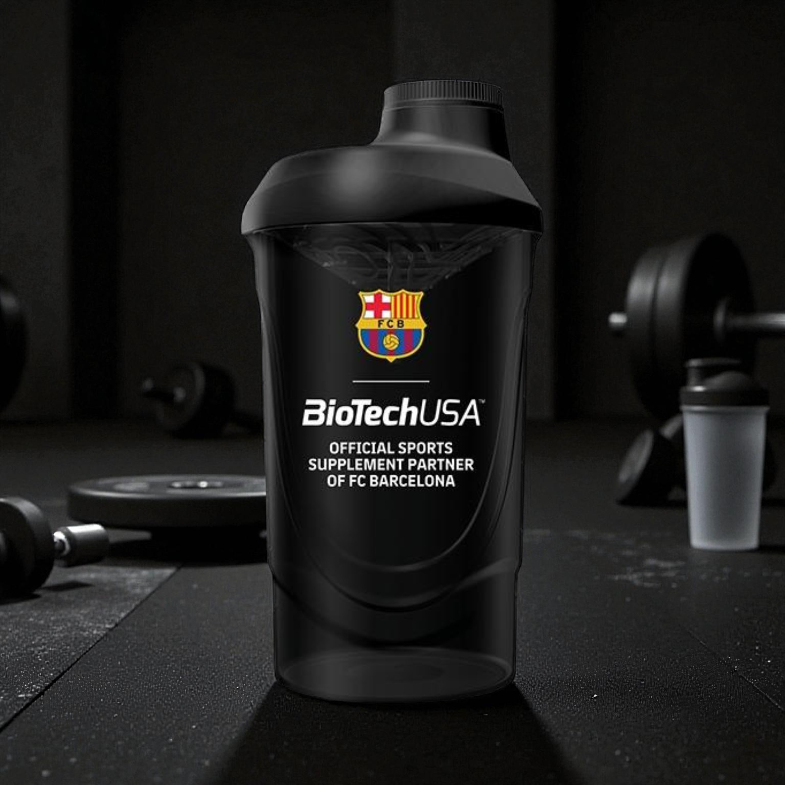 BIOTECH - FC Barcelona Shaker - 600ml - Schwarz