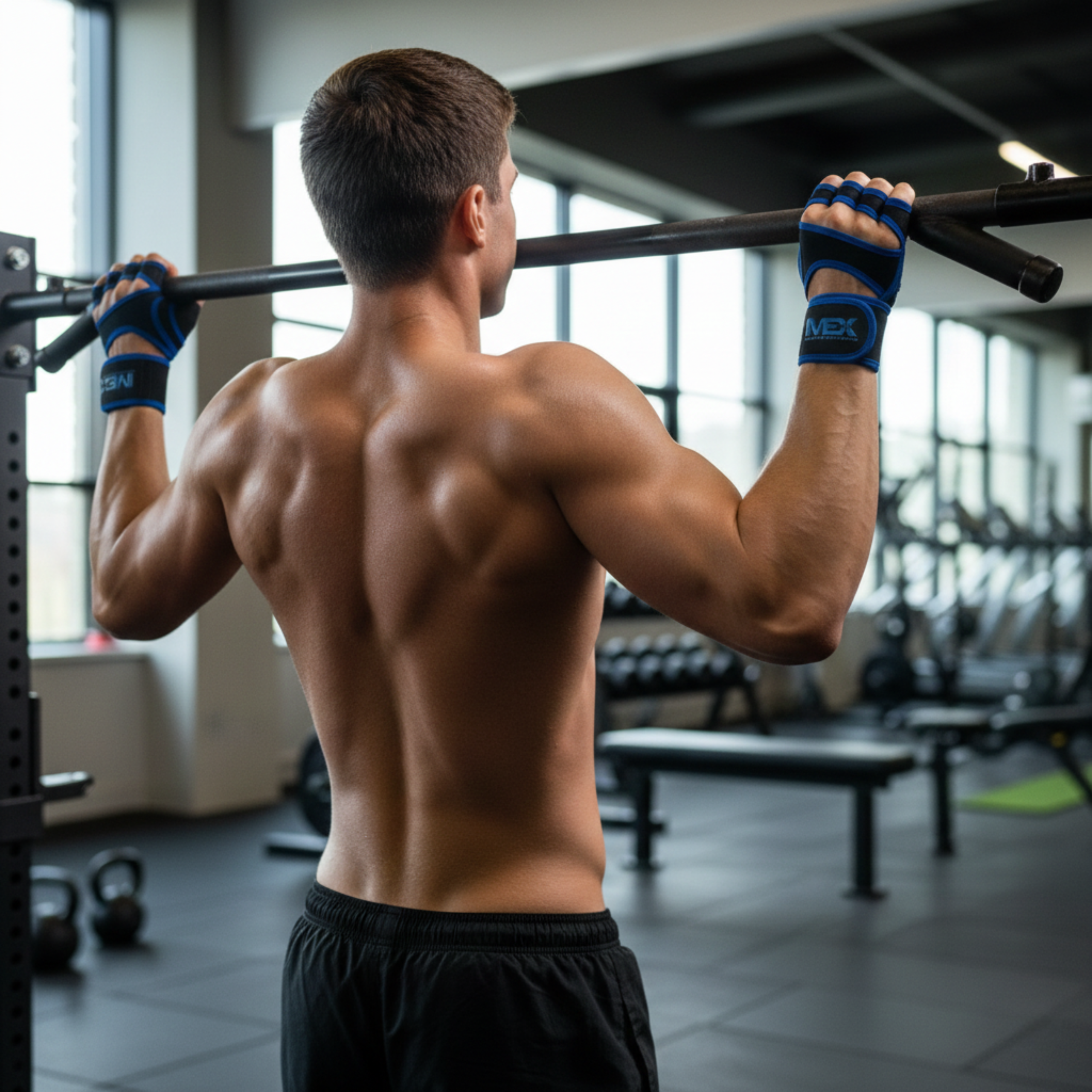 MEX NUTRITION - V-Fit Blue Gloves 