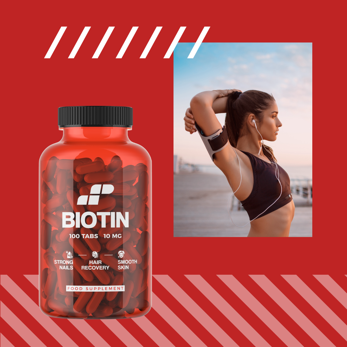 MP NUTRITION Biotin 10mg - 100tabs - Biotin