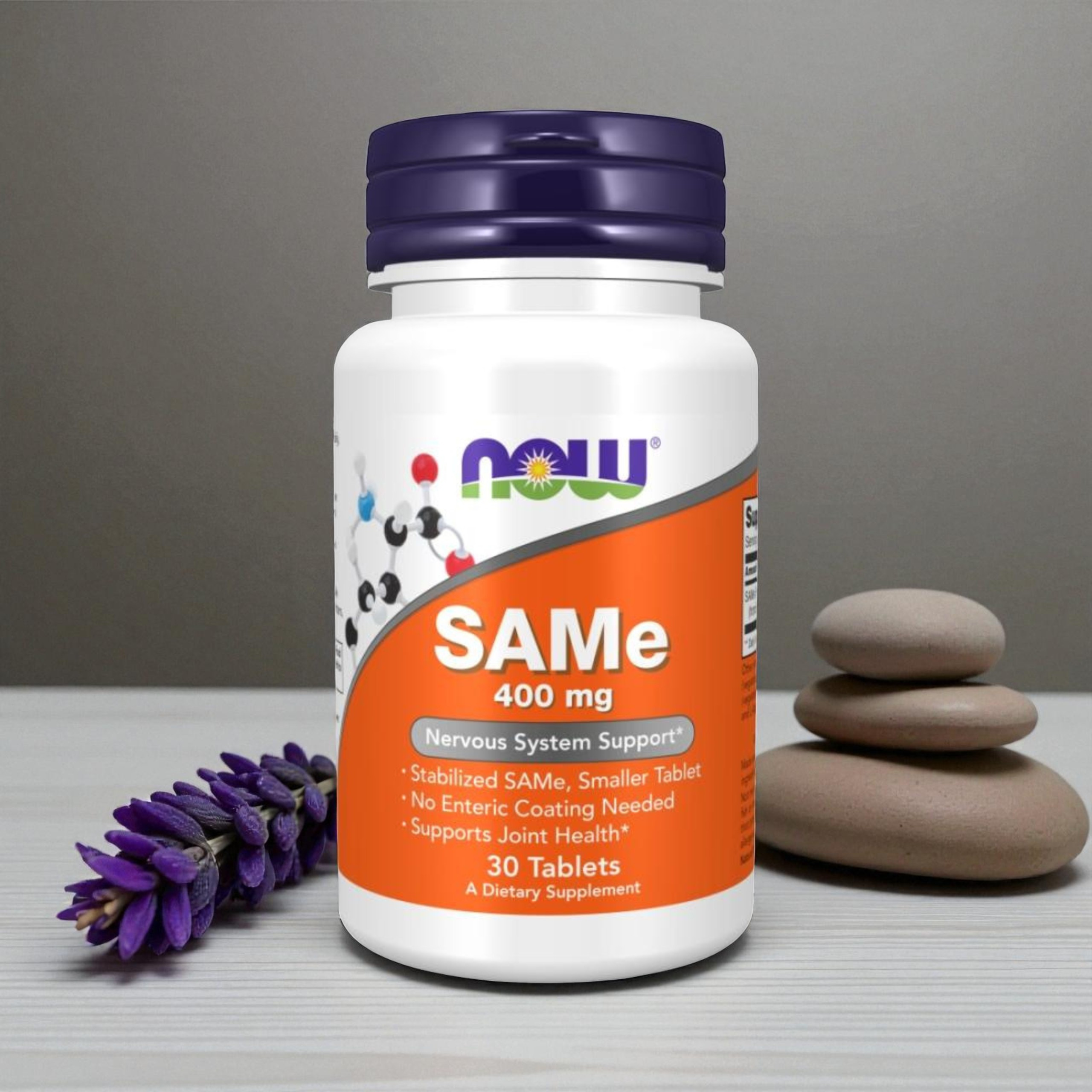 NOW - SAMe S-Adenosyl-L-Methionin - 400 mg - 30 Tabletten
