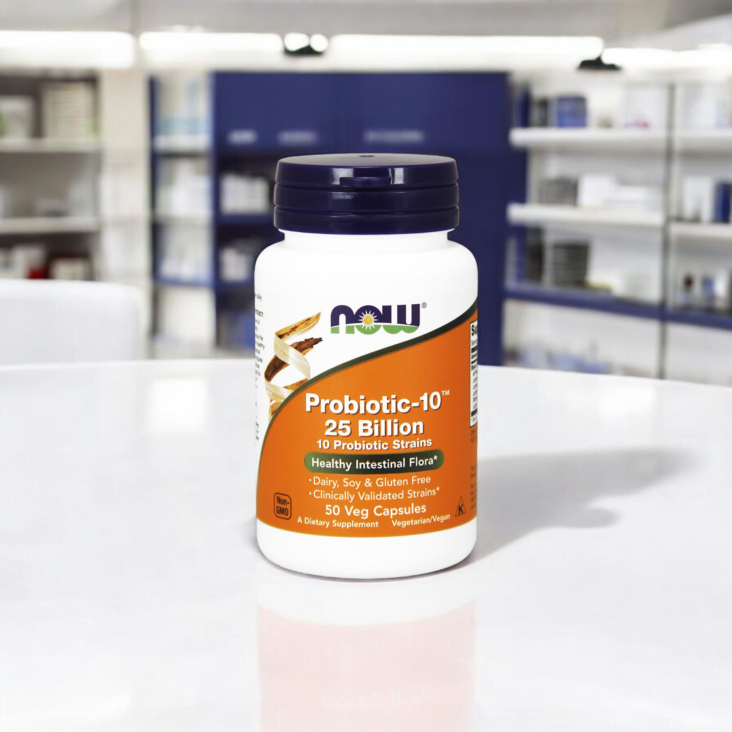 NOW Probiotic-10 25 Billion - 50vegcaps