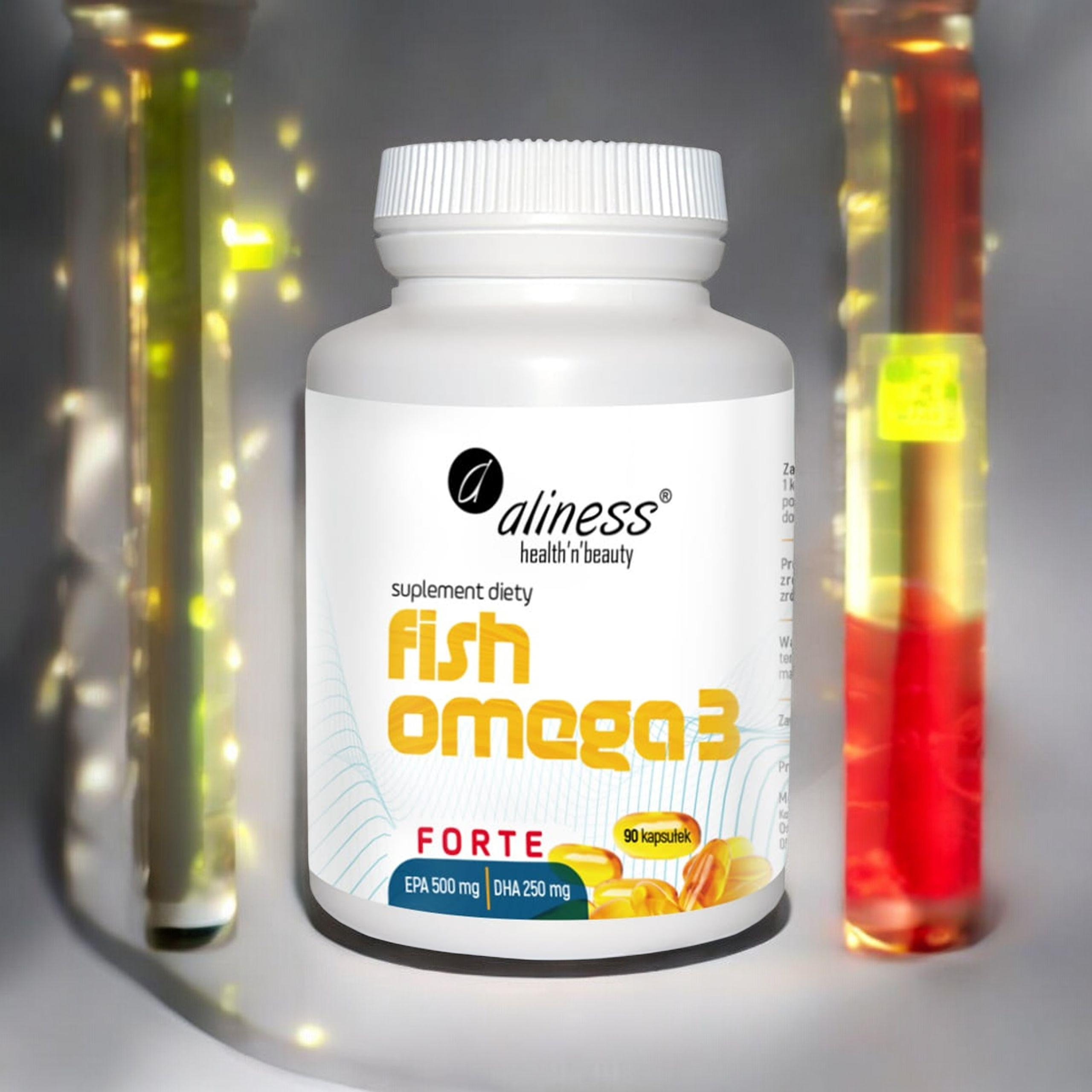 ALINESS - Fisch Omega 3 Forte EPA 500mg DHA 250mg - 60 Kapseln