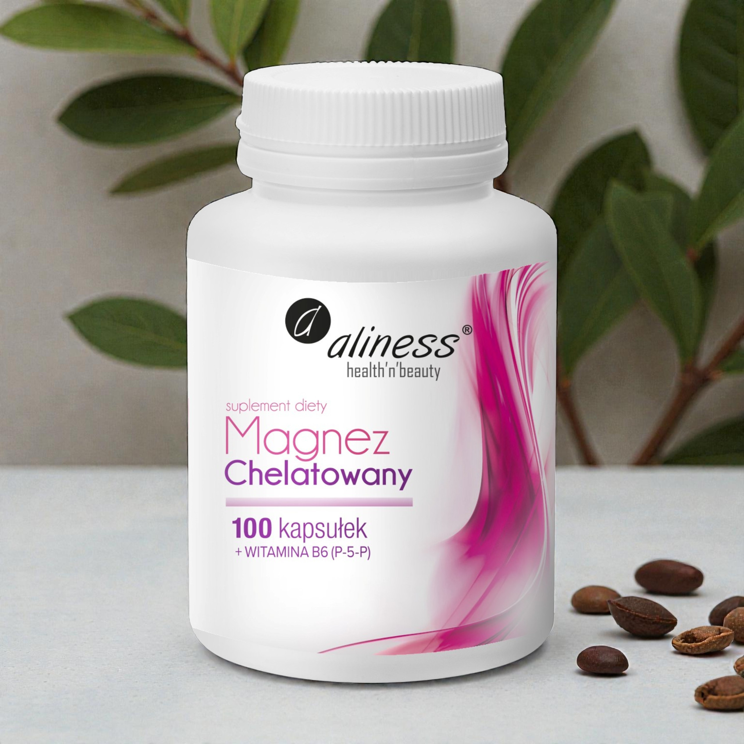 ALINESS - Chelatiertes Magnesium 720mg + B6 (P-5-P) - 100Kaps.