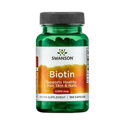 SWANSON - Biotin 5000mcg - 100caps - AUSVERKAUF - 28-02