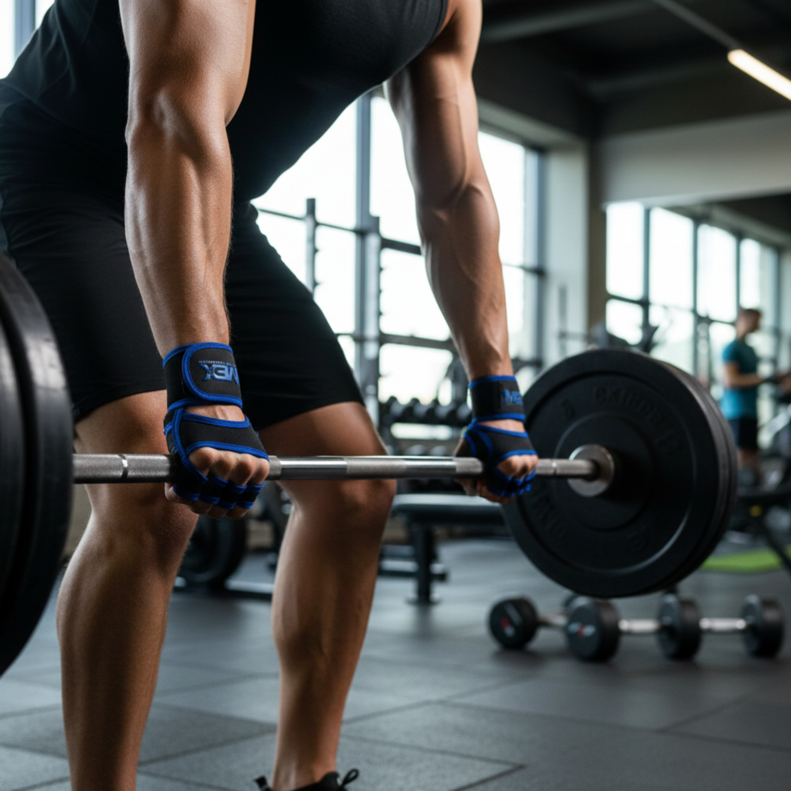 MEX NUTRITION - V-Fit Blue Gloves