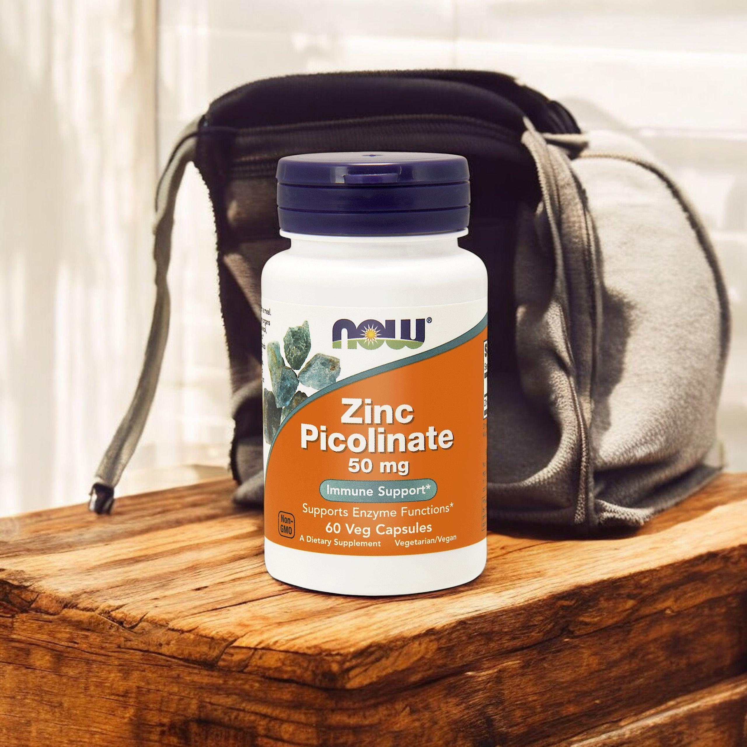 NOW - Zinkpicolinat 50mg - 30 pflanzliche Kapseln.