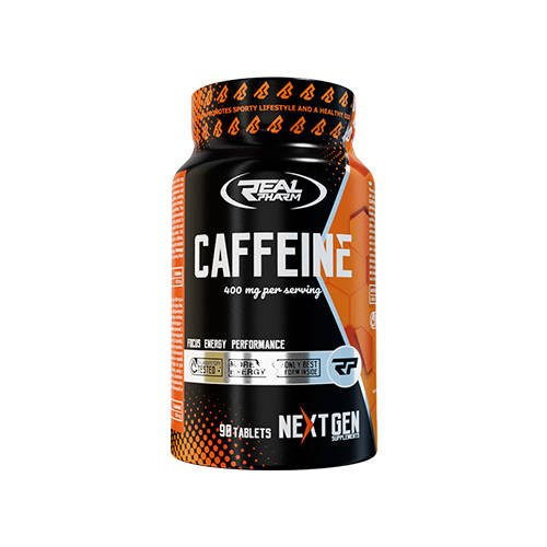 REAL PHARM Caffeine 400mg - 90tabs. - Koffein