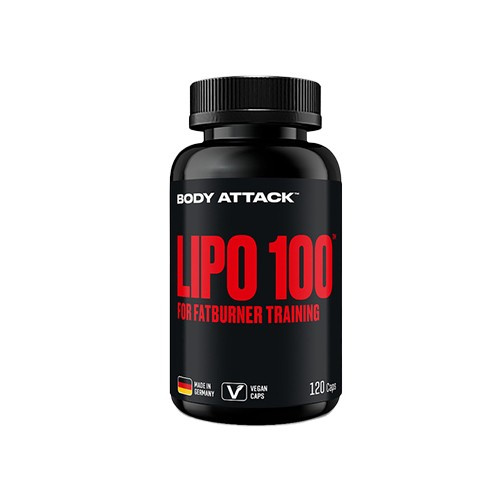 BODY ATTACK Lipo 100 - 120vcaps - AUSVERKAUF - 31-01