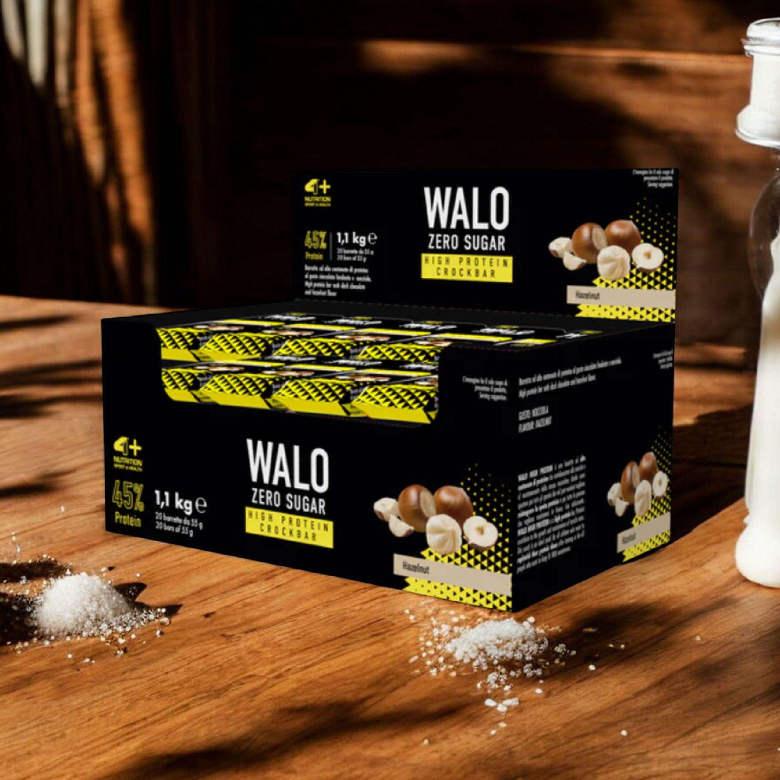 4+ NUTRITION - Walo ZeroSugar CrockBar HP 45% - 20x 55g